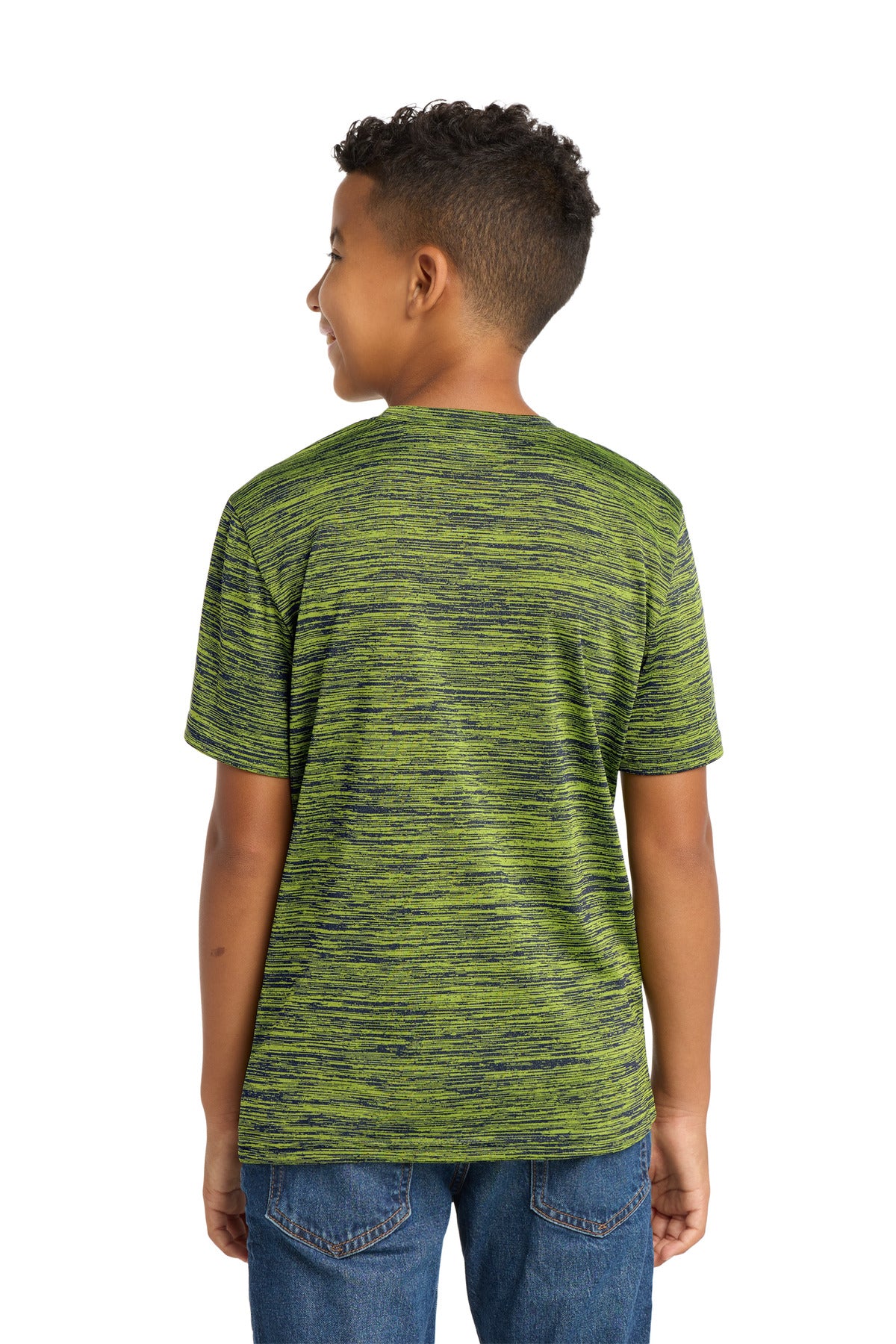 Lime Sh-T Ny E Sport-Tek Youth PosiCharge Electric Heather Tee. YST390