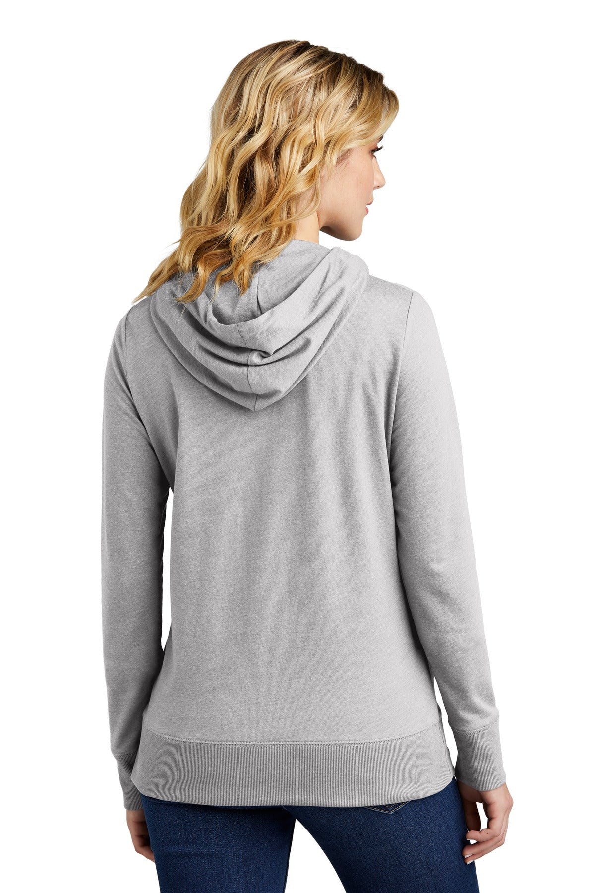 LtHtGry District Women's Featherweight French Terry Full-Zip Hoodie DT673