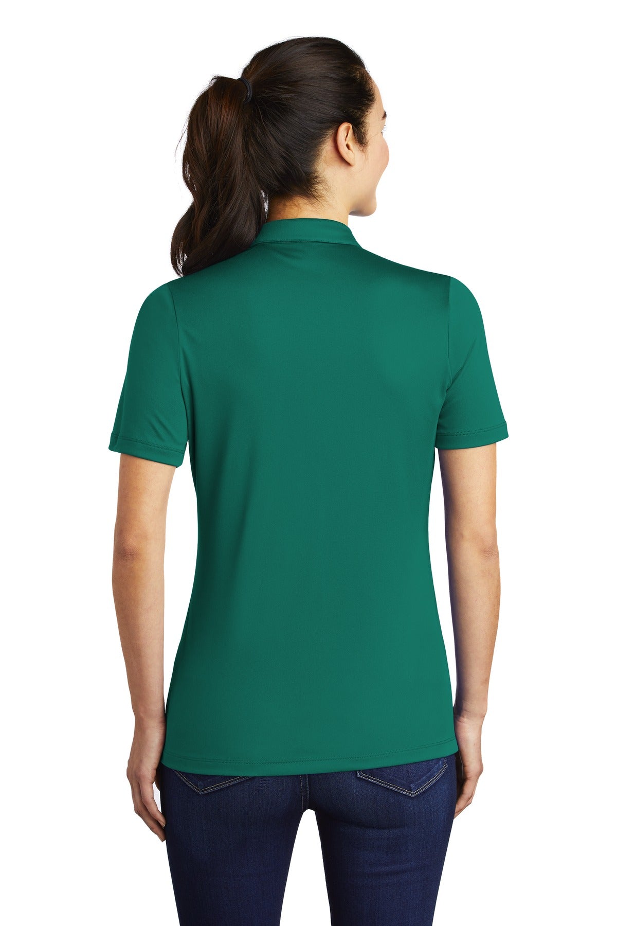 Marine Green Sport-Tek Women's Posi-UV Pro Polo. LST520