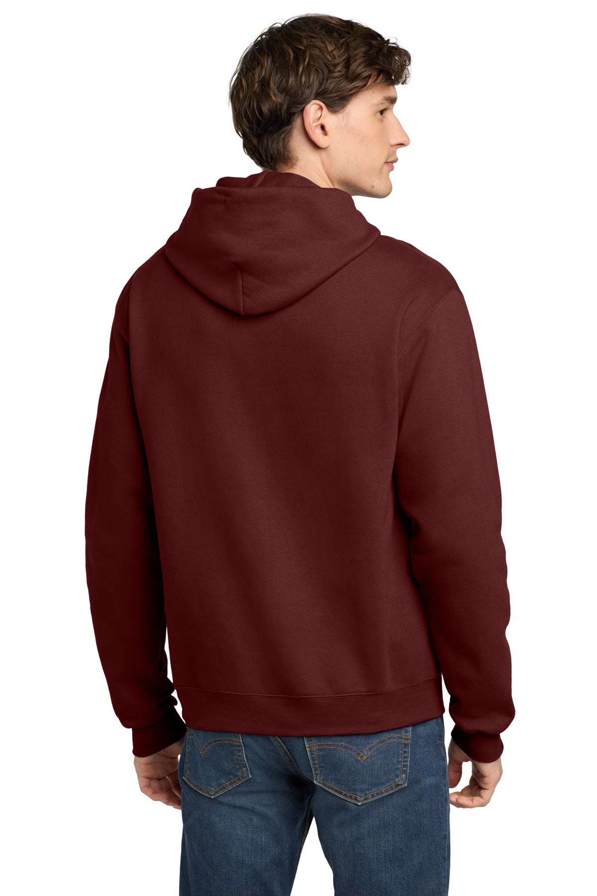 Maroon Champion Powerblend Pullover Hoodie. S700