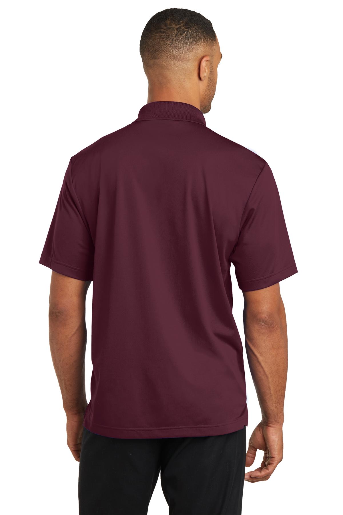 Maroon CornerStone Micropique Gripper Polo. CS421