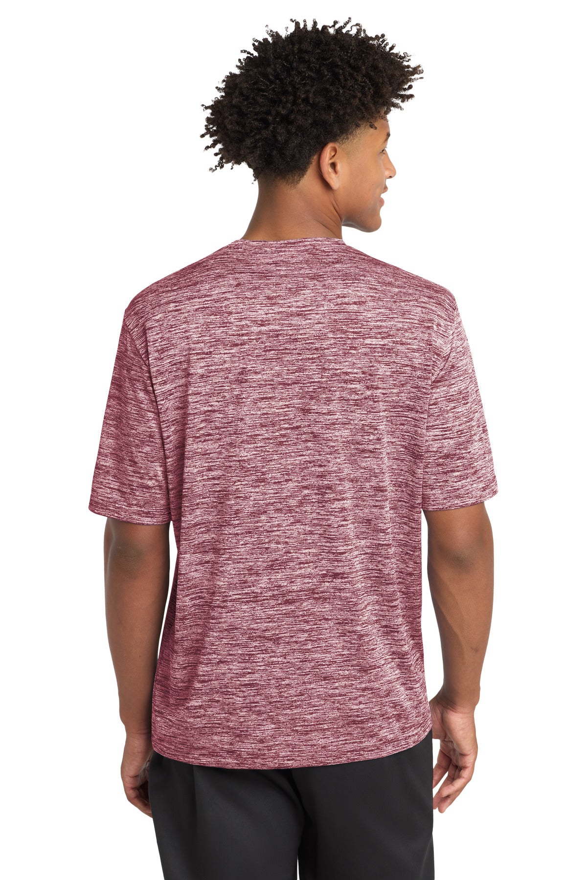 Maroon Electrc Sport-Tek PosiCharge Electric Heather Tee. ST390