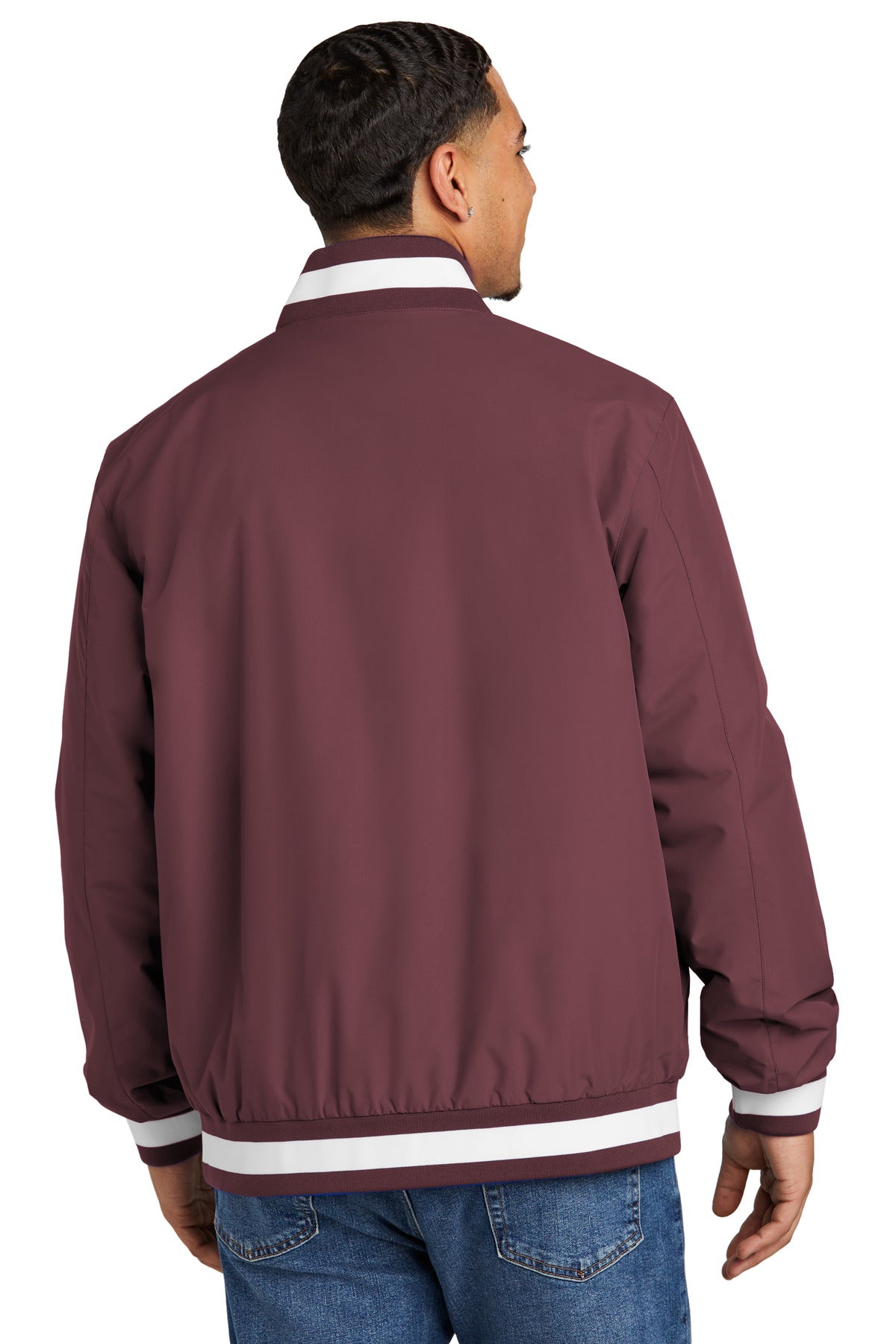 Maroon Sport-Tek Insulated Varsity Jacket JST58