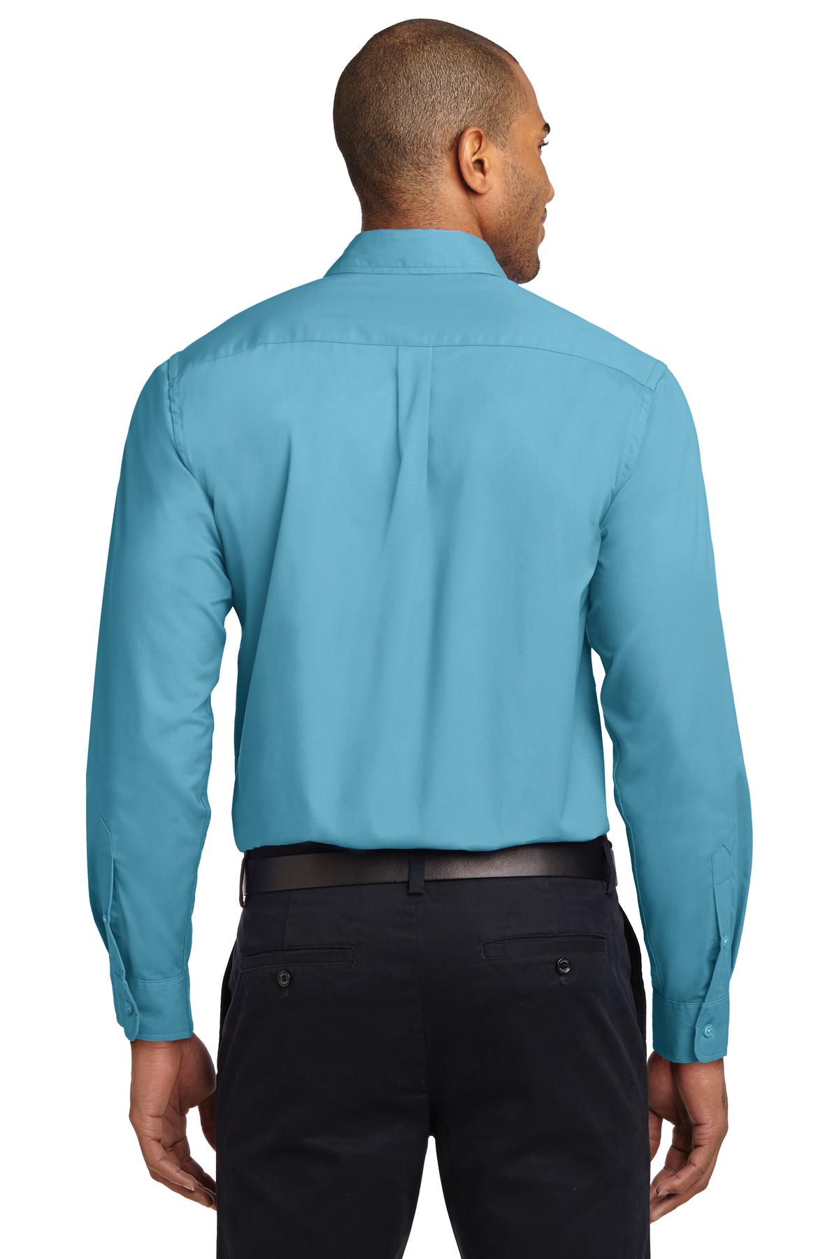 Maui Blue Port Authority Extended Size Long Sleeve Easy Care Shirt S608ES