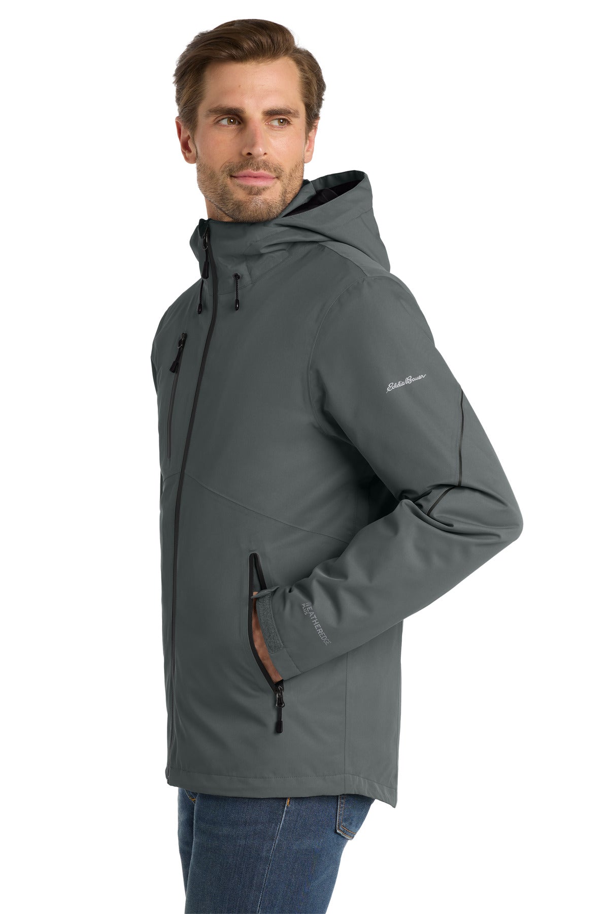 Metal Grey Eddie Bauer WeatherEdge Plus 3-in-1 Jacket. EB556