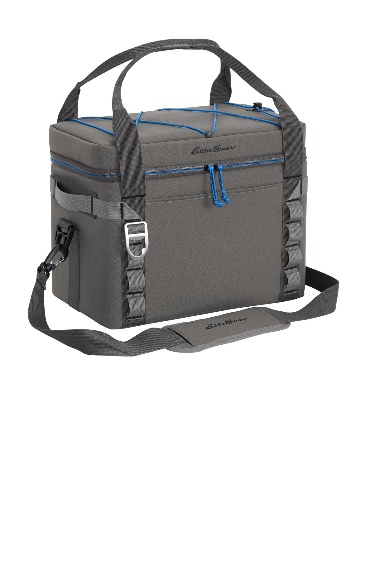 Metal Gy/Ex Bl Eddie Bauer Max Cool 24-Can Cooler EB800
