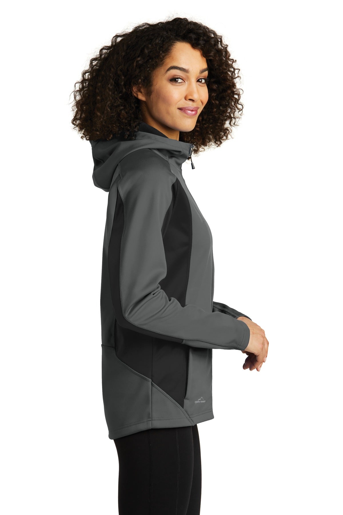 Metal Gy/Gy St Eddie Bauer Women's Trail Soft Shell Jacket. EB543