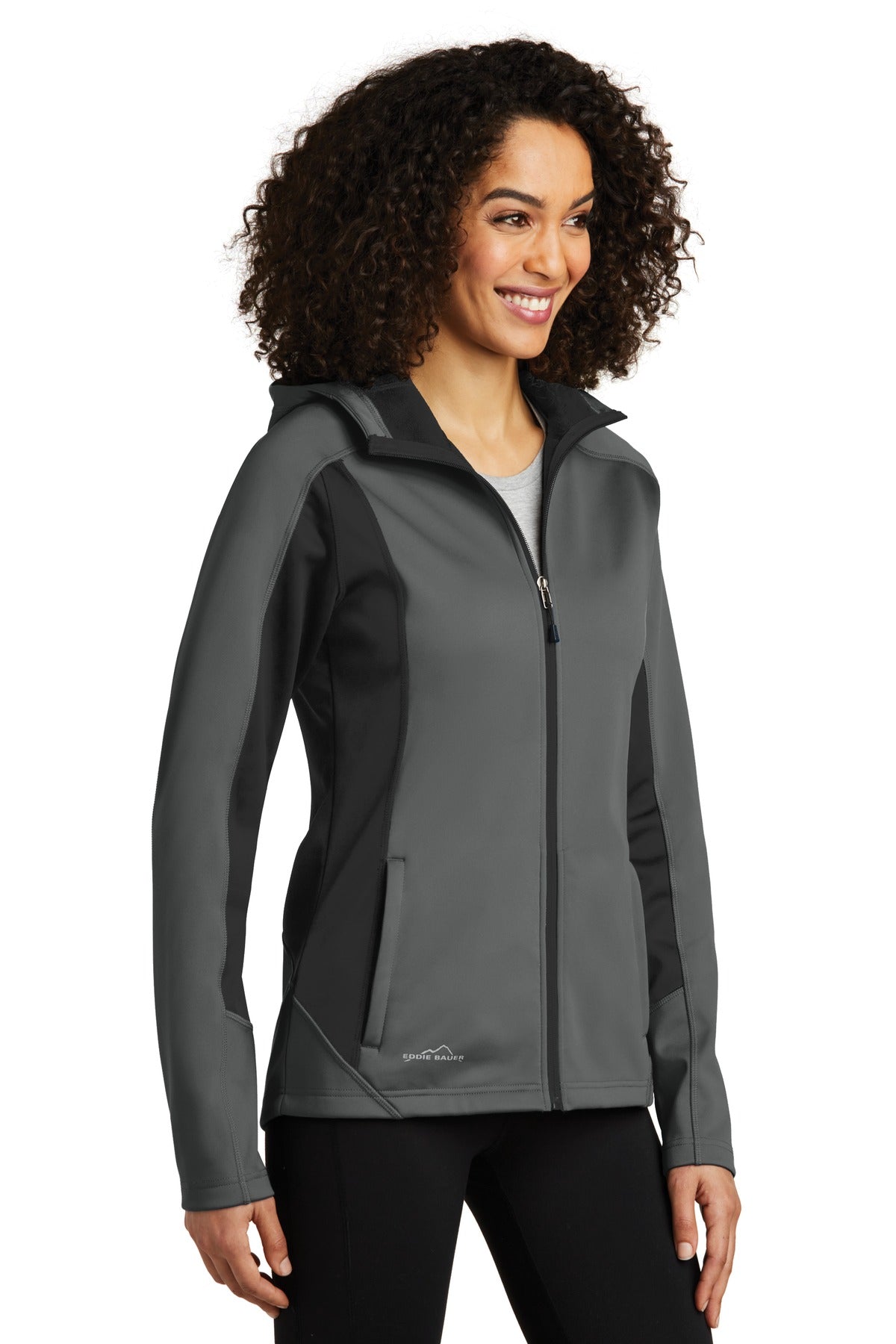 Metal Gy/Gy St Eddie Bauer Women's Trail Soft Shell Jacket. EB543