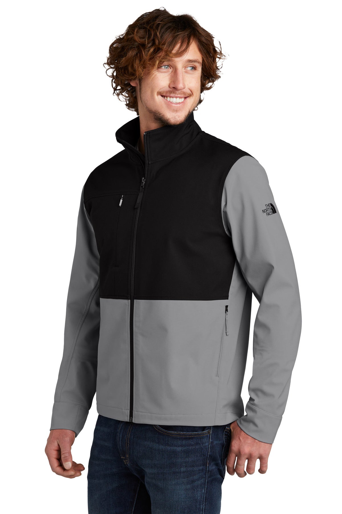 Mid Grey The North Face Castle Rock Soft Shell Jacket. NF0A552Z