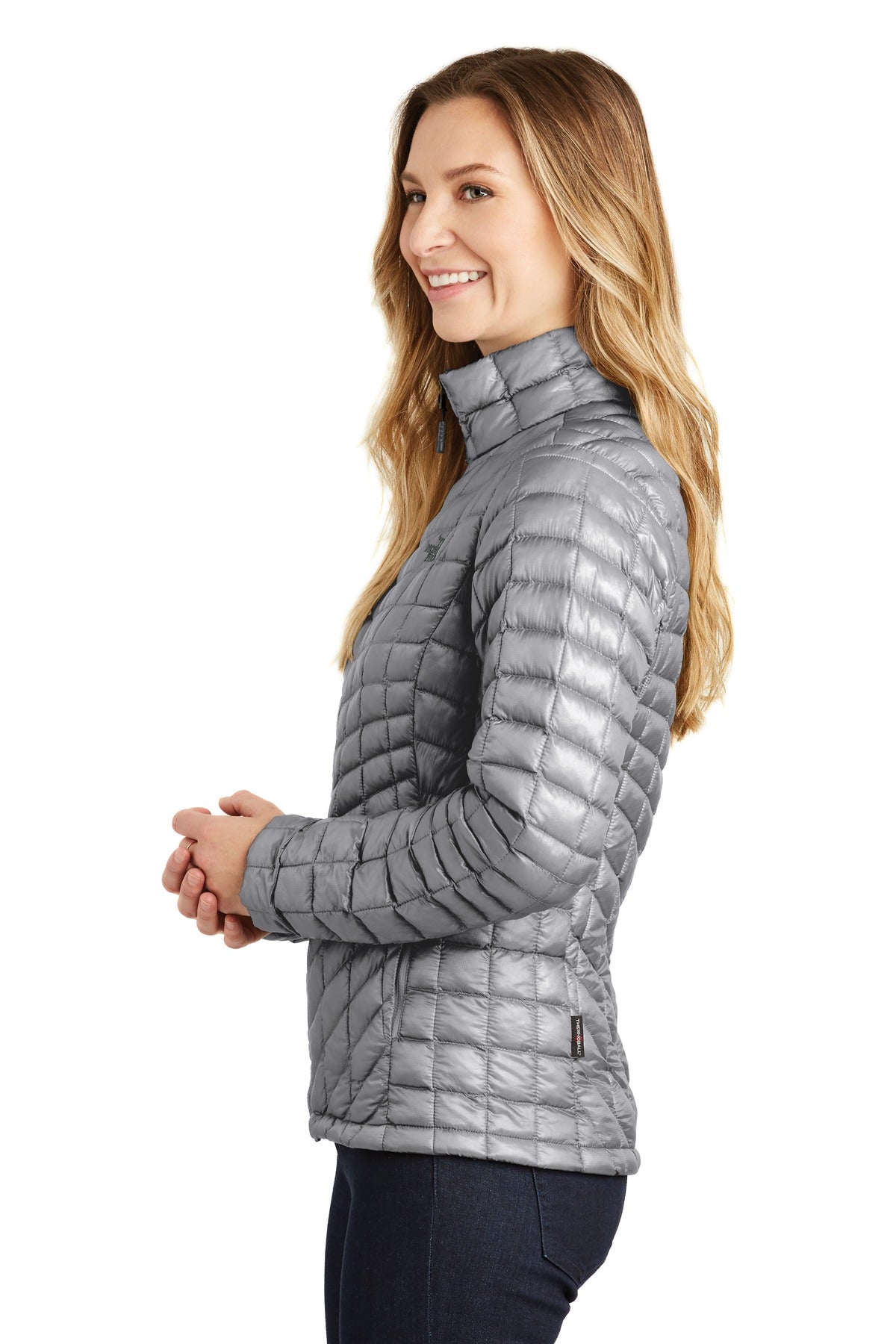 Mid Grey The North Face Women's ThermoBall Trekker Jacket. NF0A3LHK