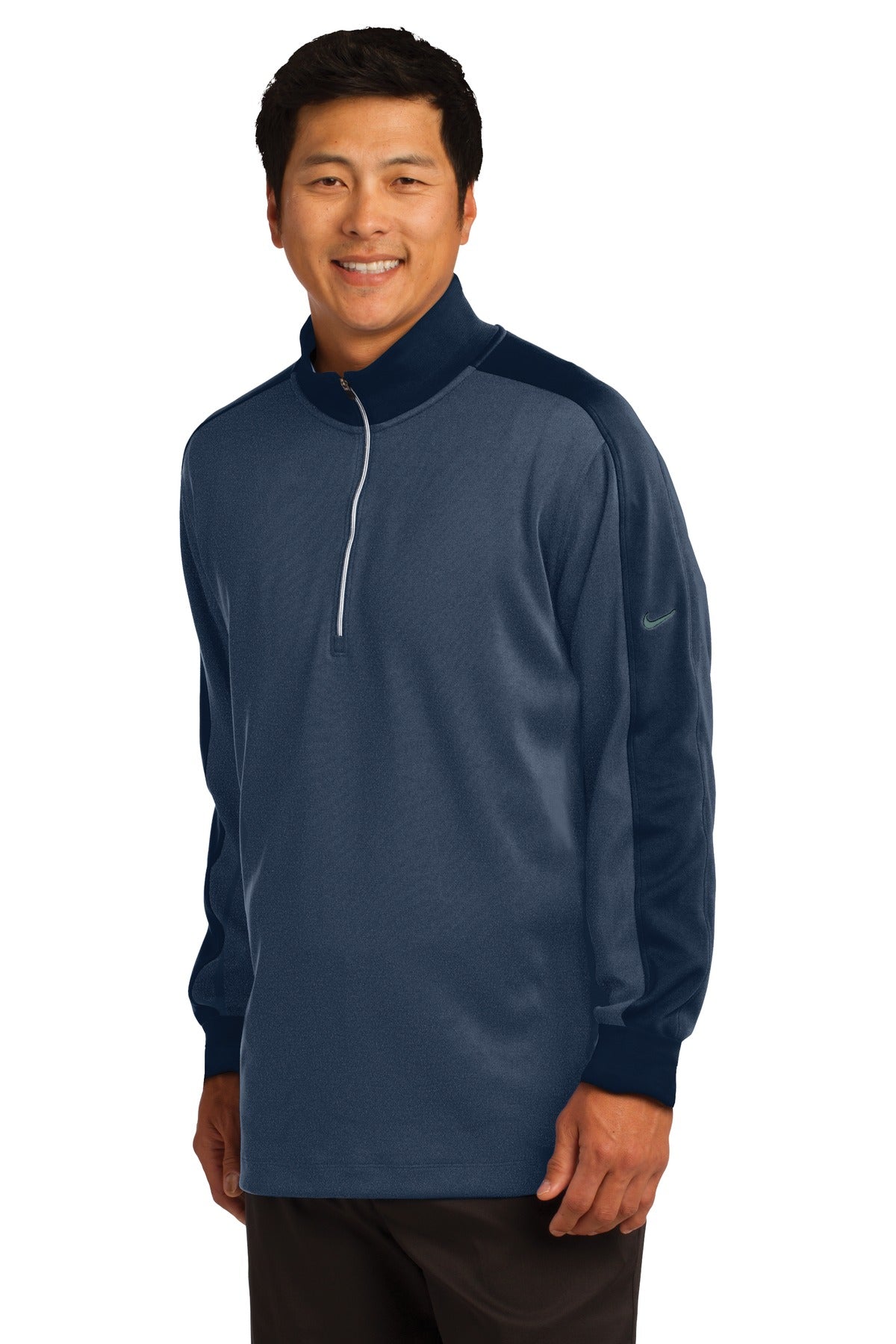 Mid Ny Hthr/Ny Nike Dri-FIT 1/2-Zip Cover-Up. 578673