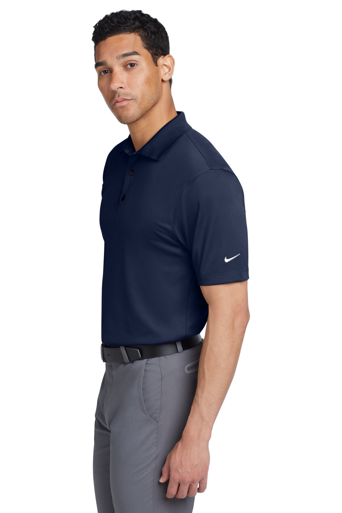 Midnight Navy Nike Tech Basic Dri-FIT Polo. 203690