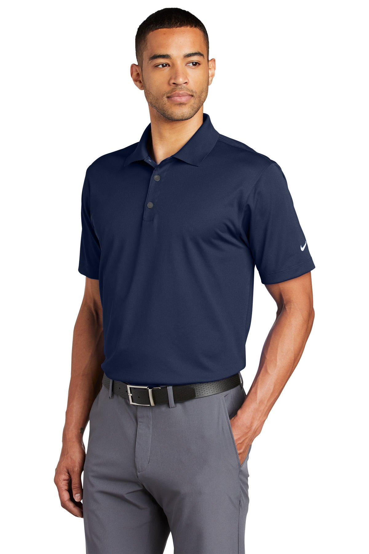 Midnight Navy Nike Tech Basic Dri-FIT Polo. 203690