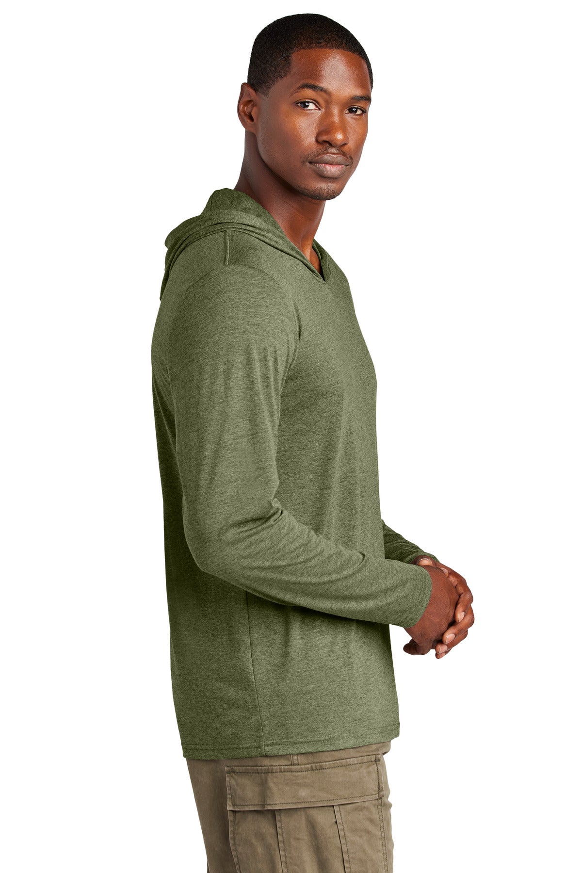 MilGrnFst District Perfect Tri Long Sleeve Hoodie. DM139