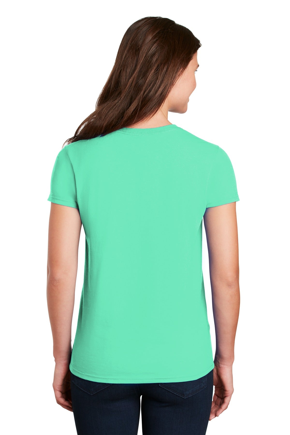 Mint Green Gildan Women's Ultra Cotton 100% US Cotton T-Shirt. 2000L