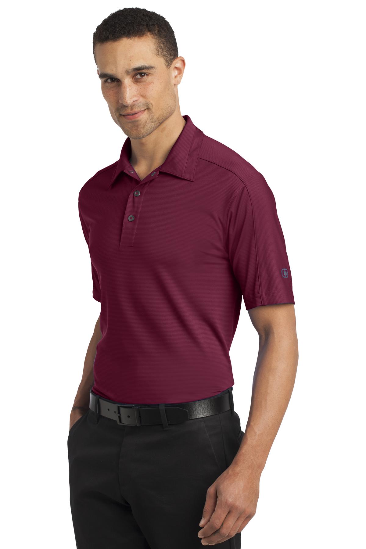 Molten Maroon OGIO Linear Polo. OG1030