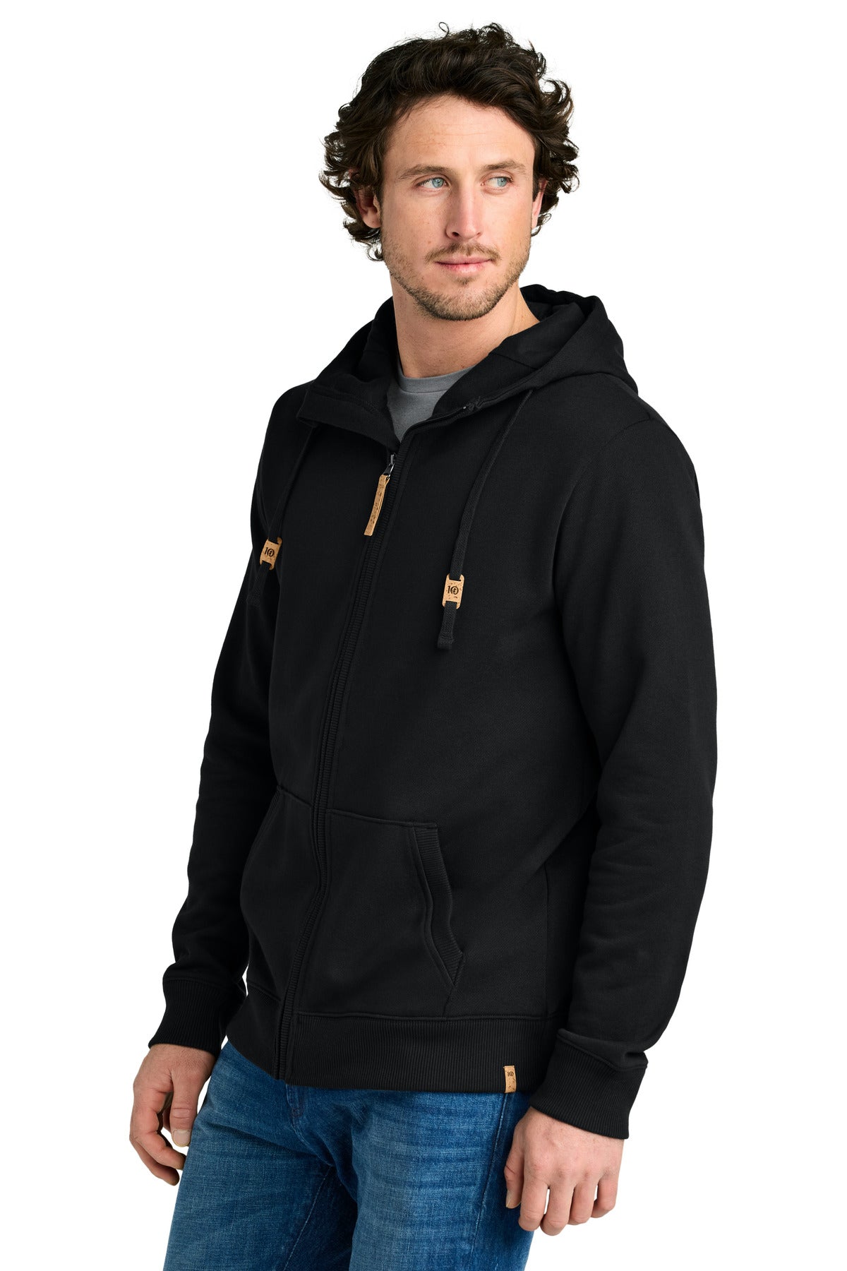 MtoriteBlk tentree Space Dye Fleece Full-Zip Hoodie TTCM4414