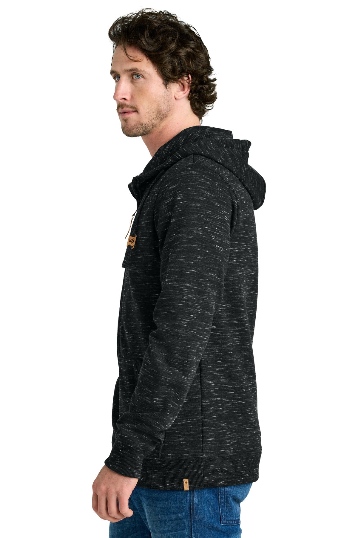 MtrBkSpcDy tentree Space Dye Fleece Full-Zip Hoodie TTCM4414