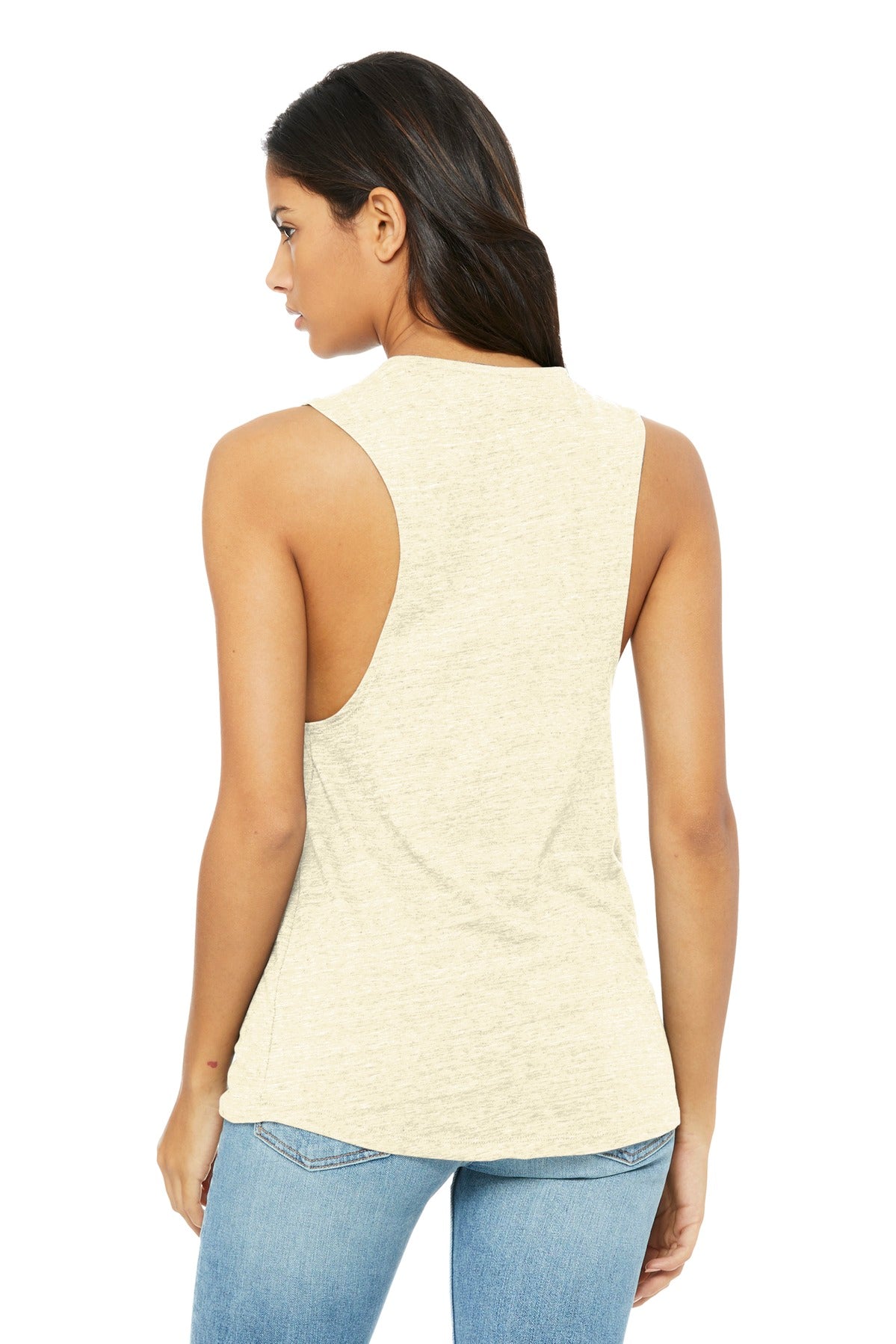 Natural Slub BELLA+CANVAS Women's Flowy Scoop Muscle Tank. BC8803