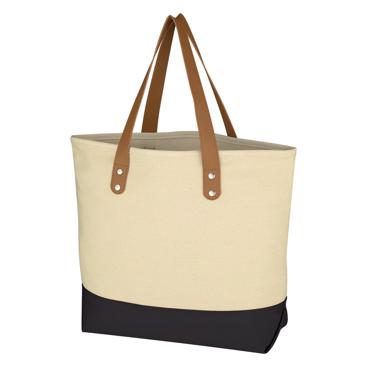 NATURAL WITH BLACK Alison Tote Bag plain grouped