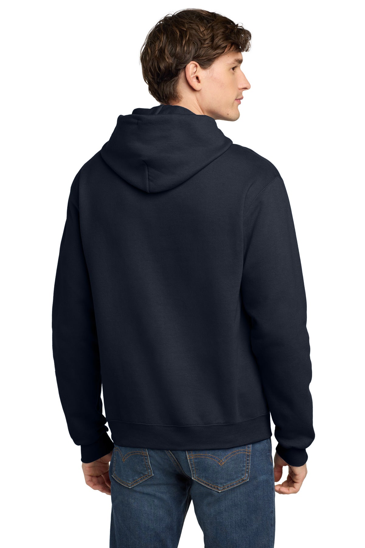 Navy Champion Powerblend Pullover Hoodie. S700