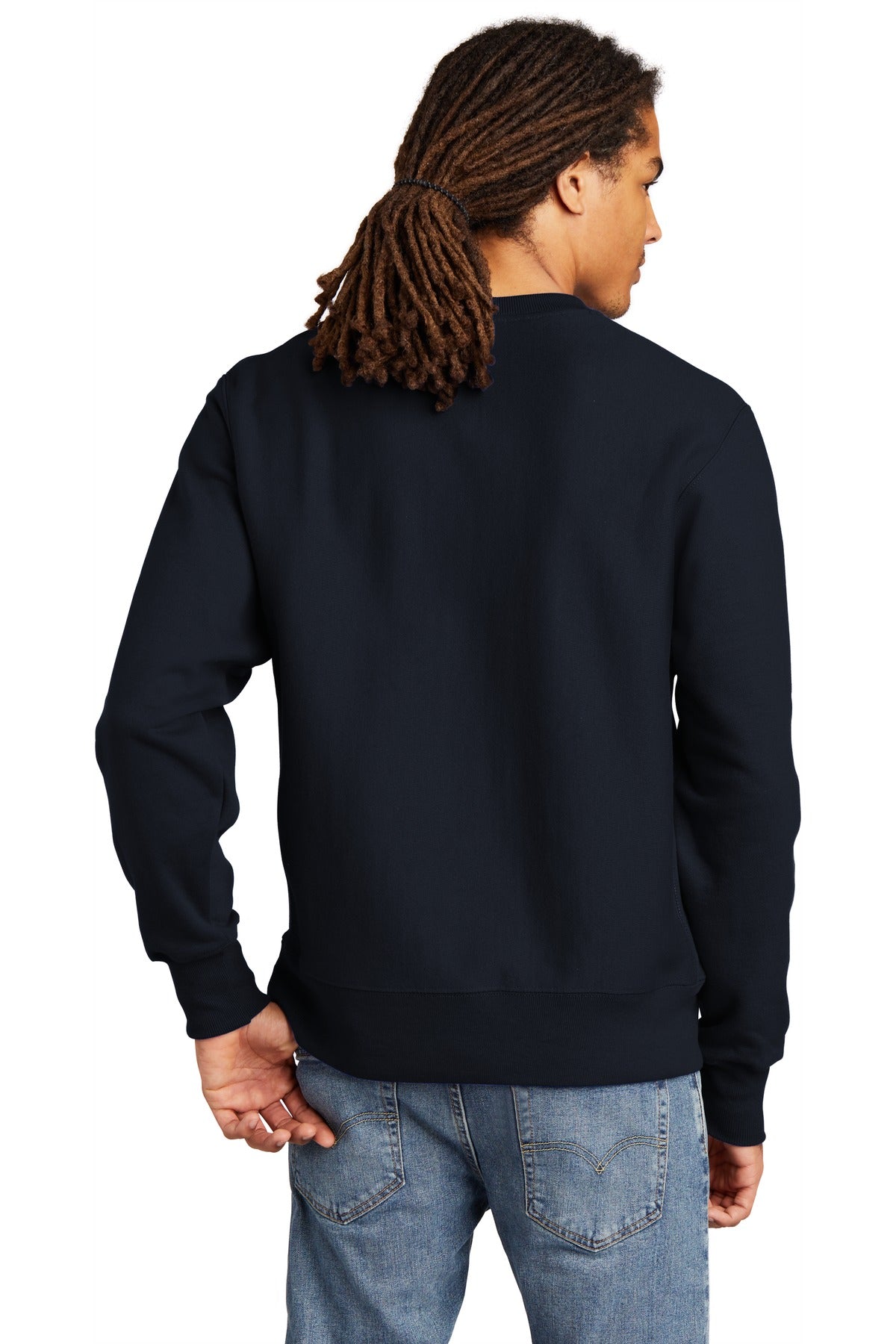 Navy Champion Reverse Weave Crewneck Sweatshirt S149