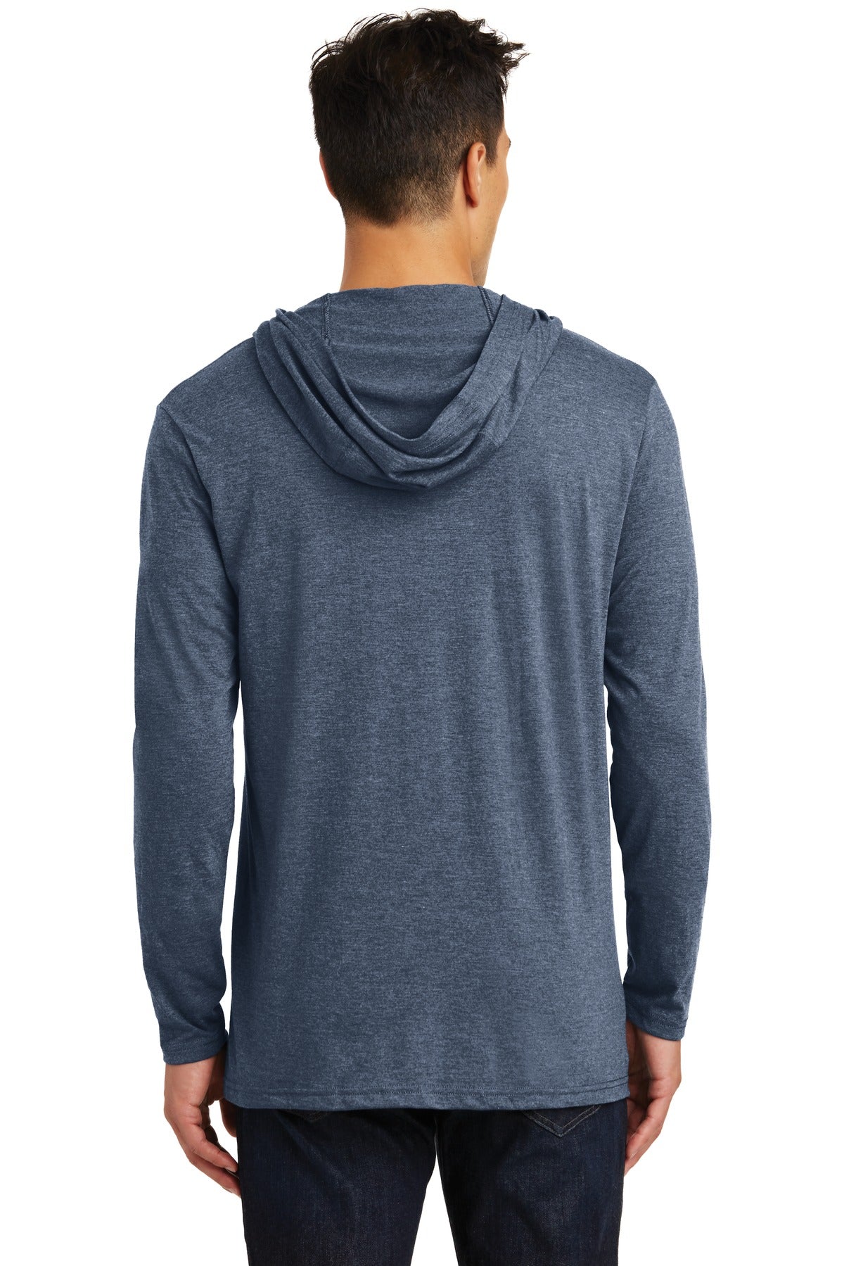 Navy Frost District Perfect Tri Long Sleeve Hoodie. DM139