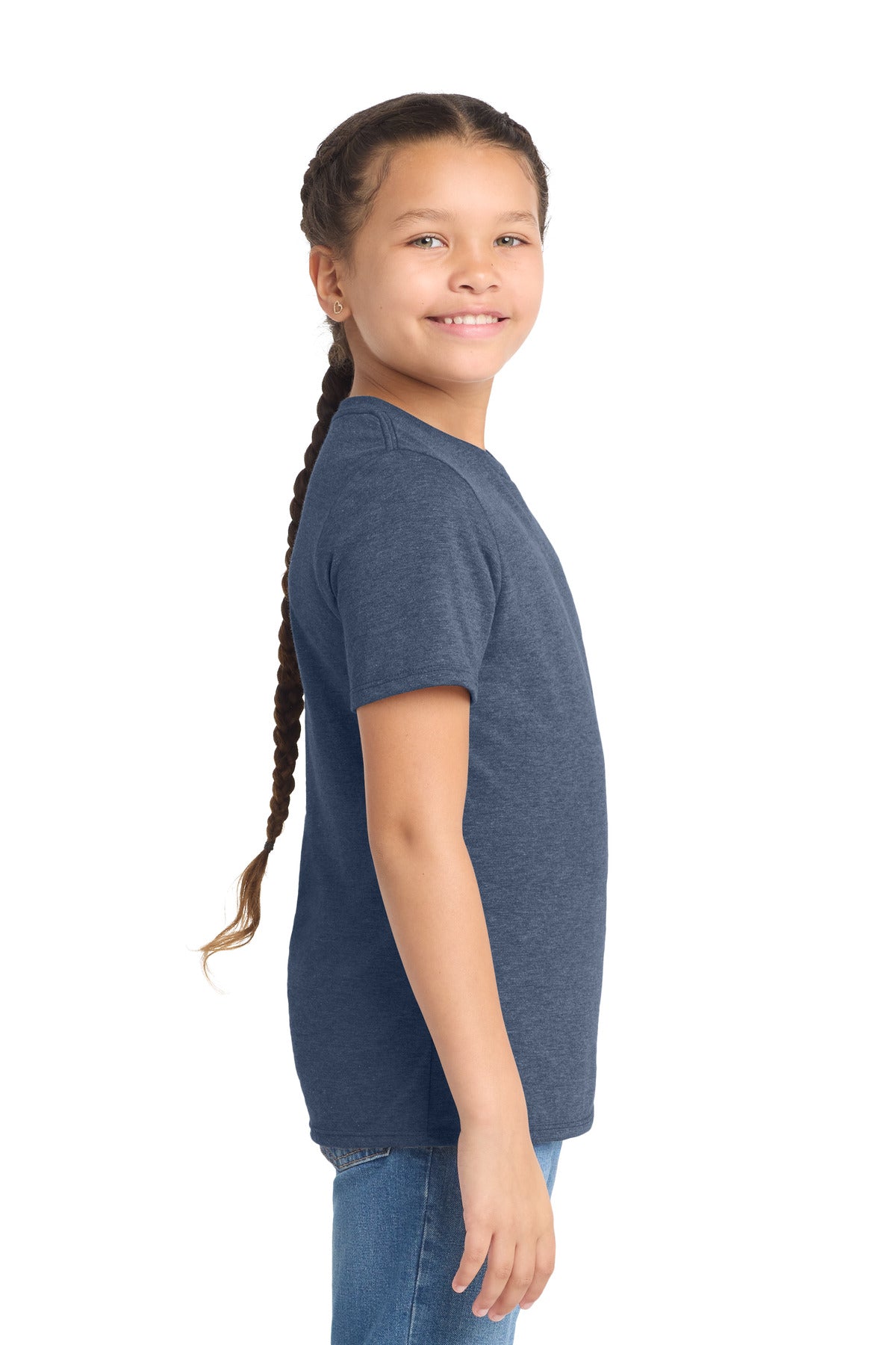 Navy Frost District Youth Perfect Tri Tee. DT130Y