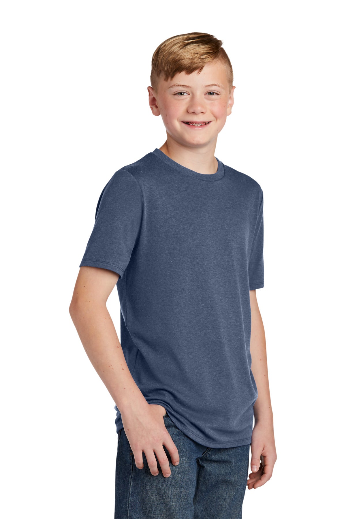 Navy Frost District Youth Perfect Tri Tee. DT130Y