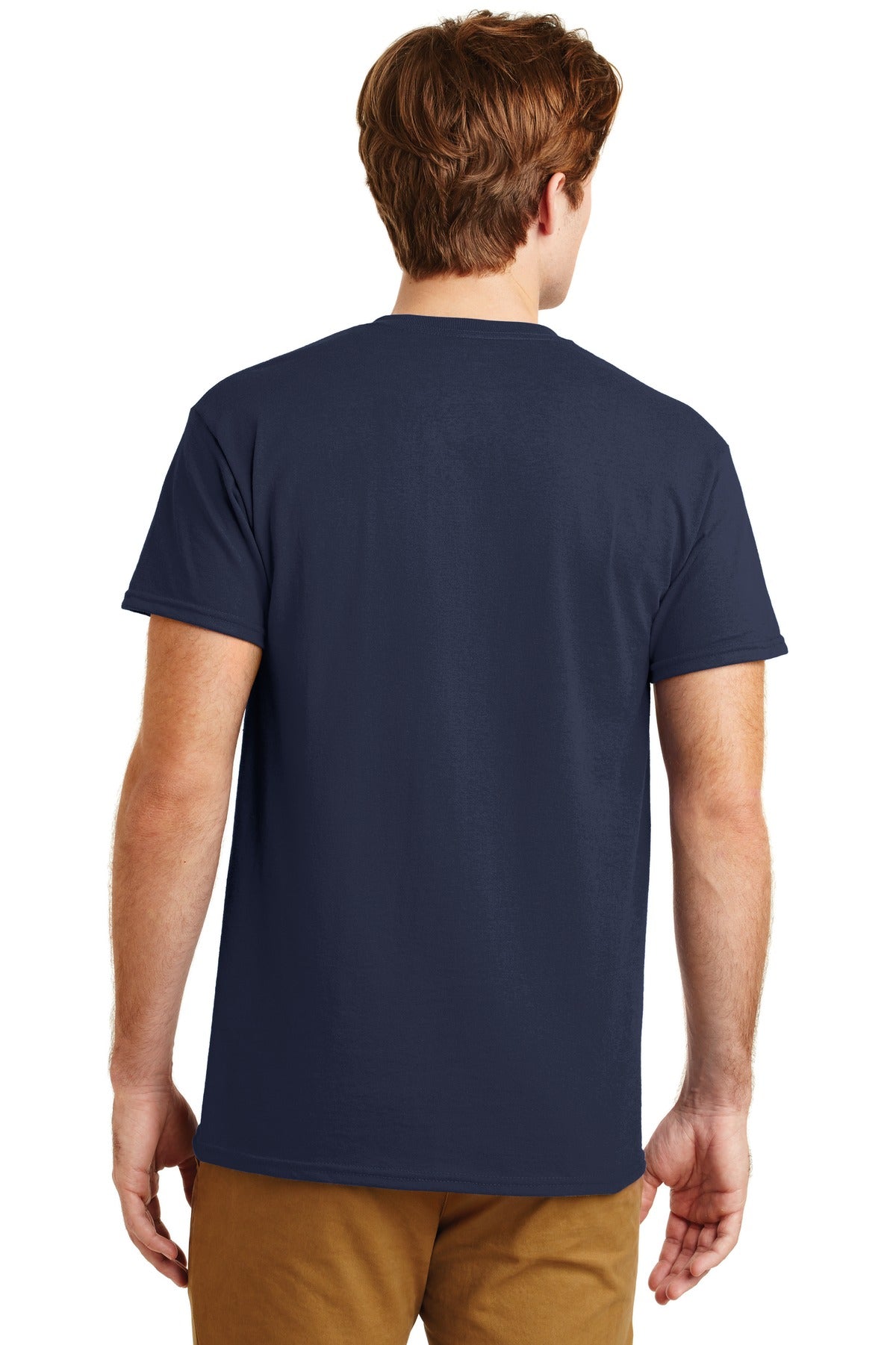 Navy Gildan - DryBlend 50 Cotton/50 Poly Pocket T-Shirt. 8300