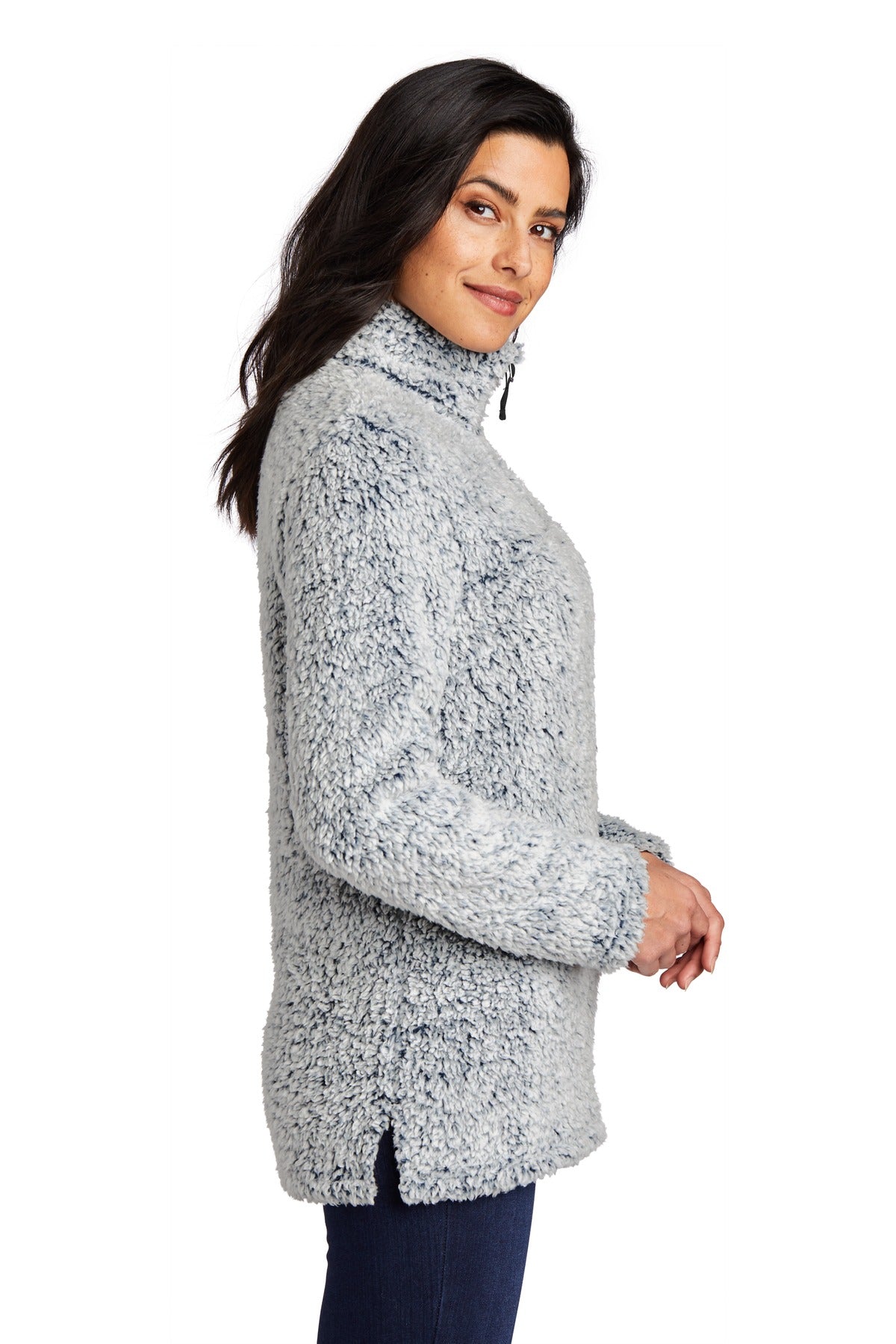 Navy Hthr Port Authority Women's Cozy 1/4-Zip Fleece L130