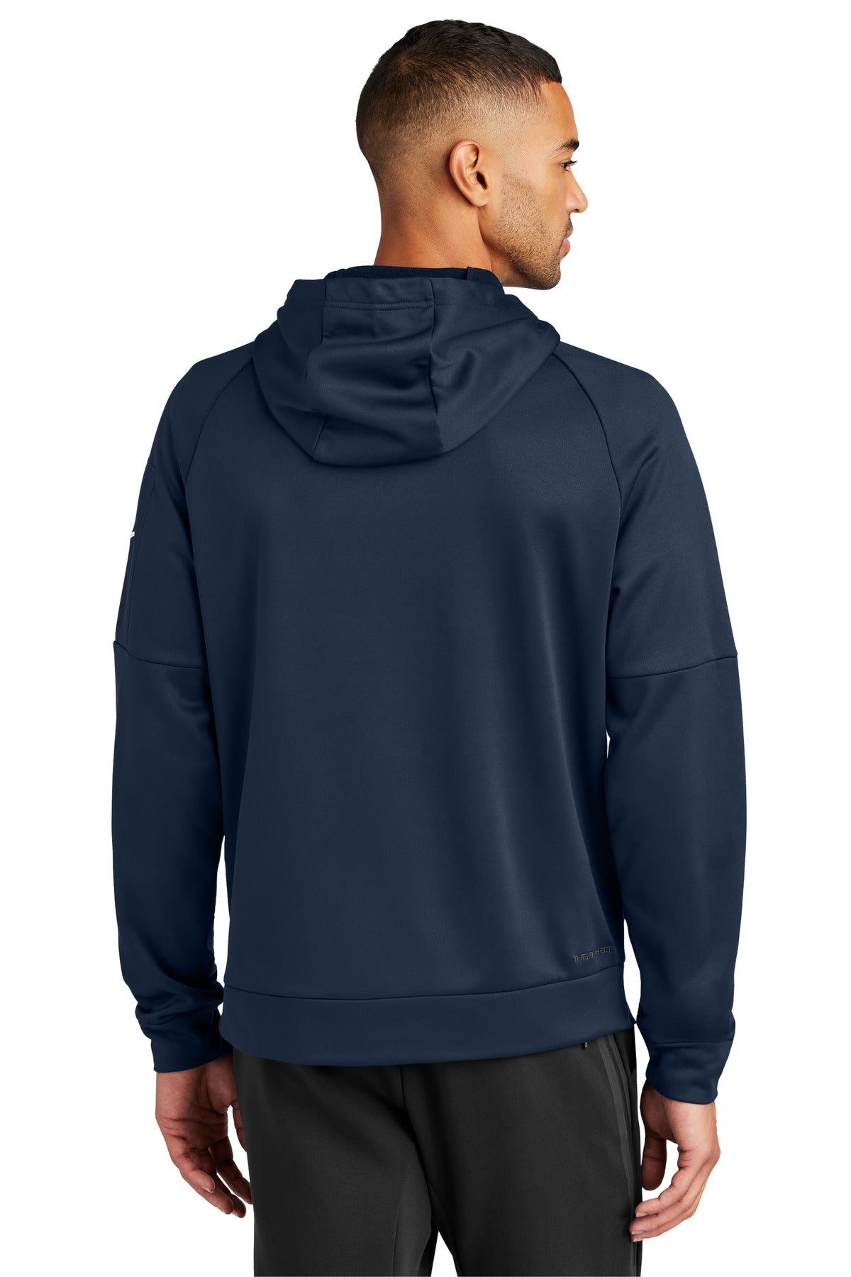 Navy Nike Therma-FIT Pocket Pullover Fleece Hoodie NKFD9735