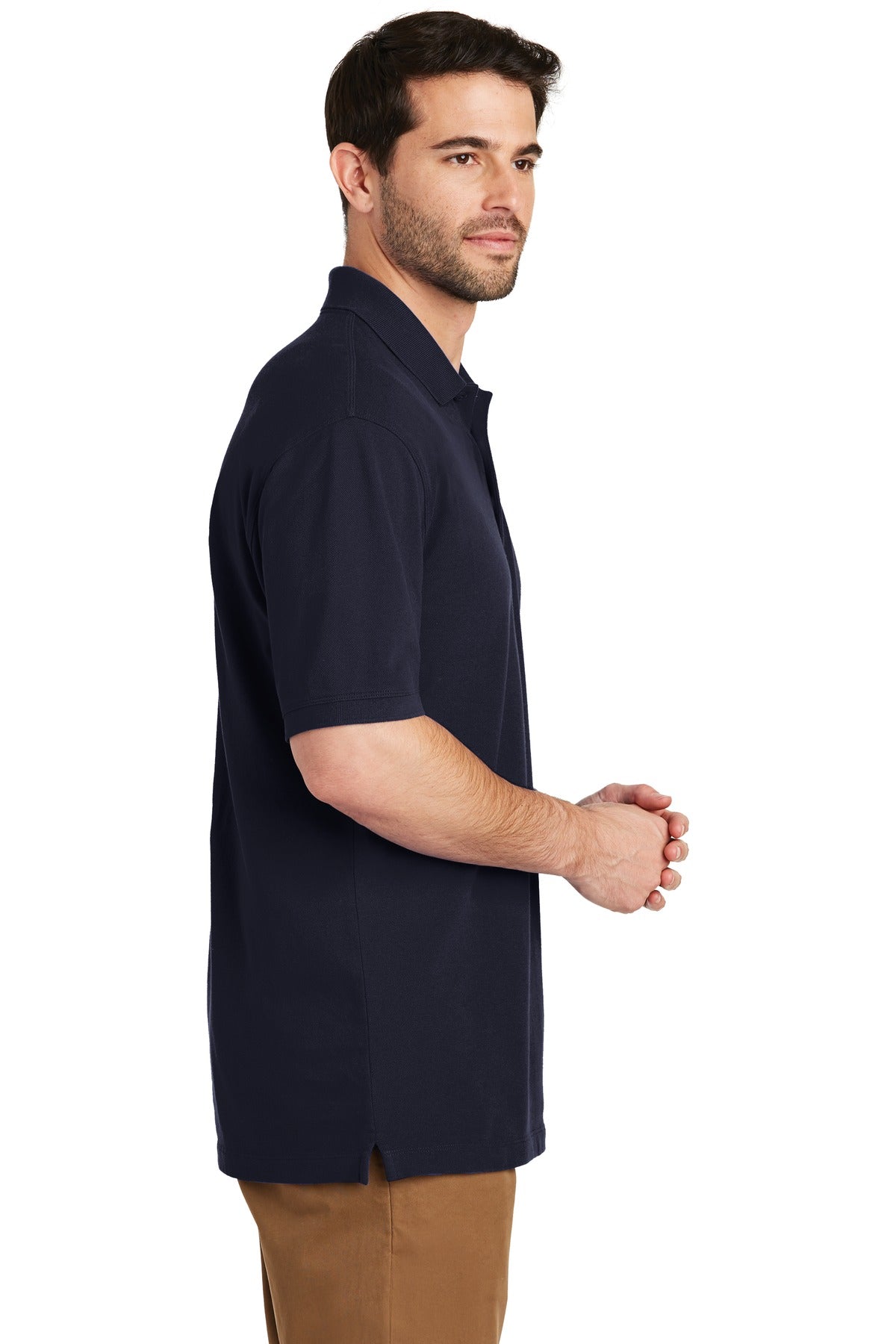 Navy Port Authority EZCotton Polo. K8000