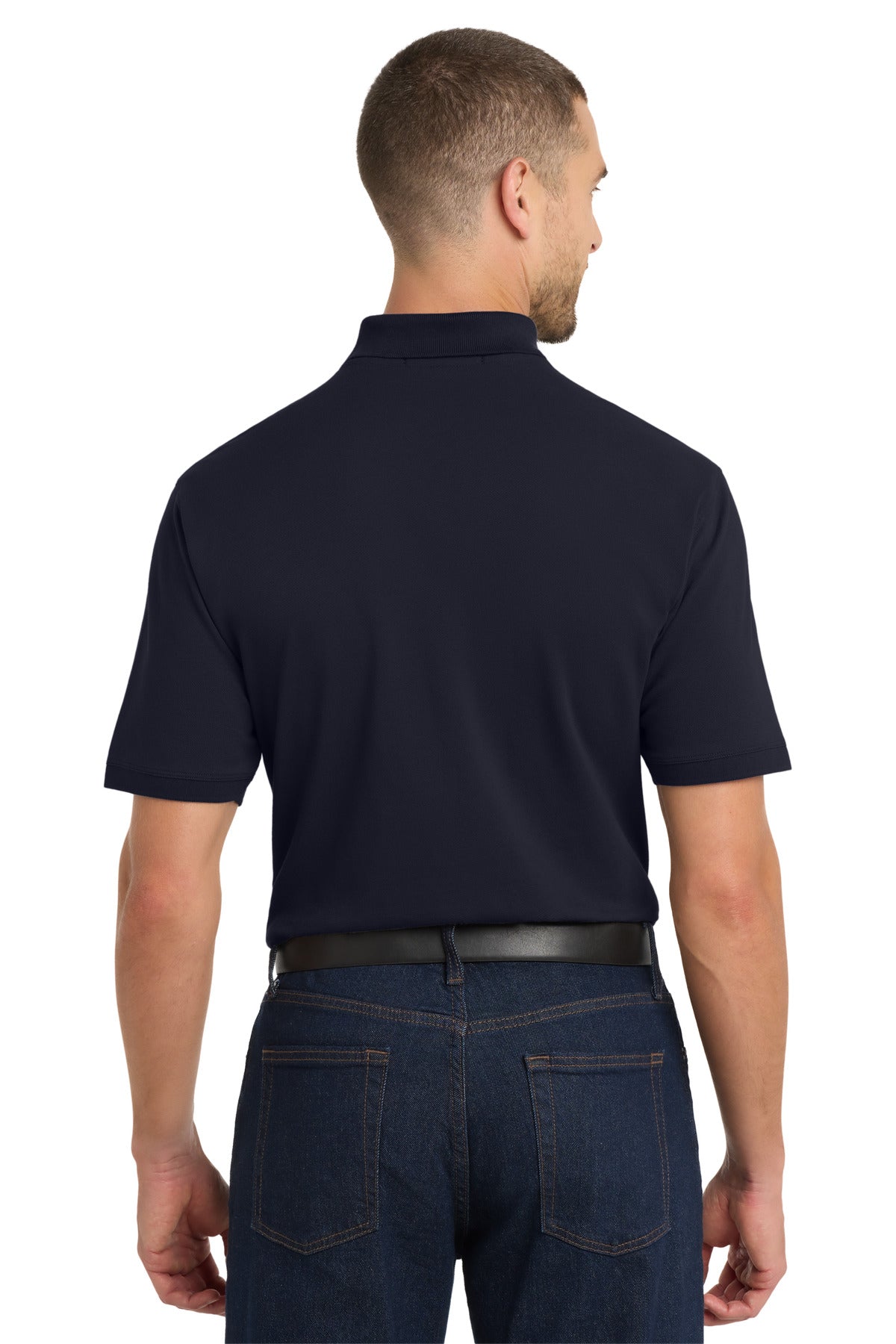 Navy Port Authority EZCotton Polo. K8000
