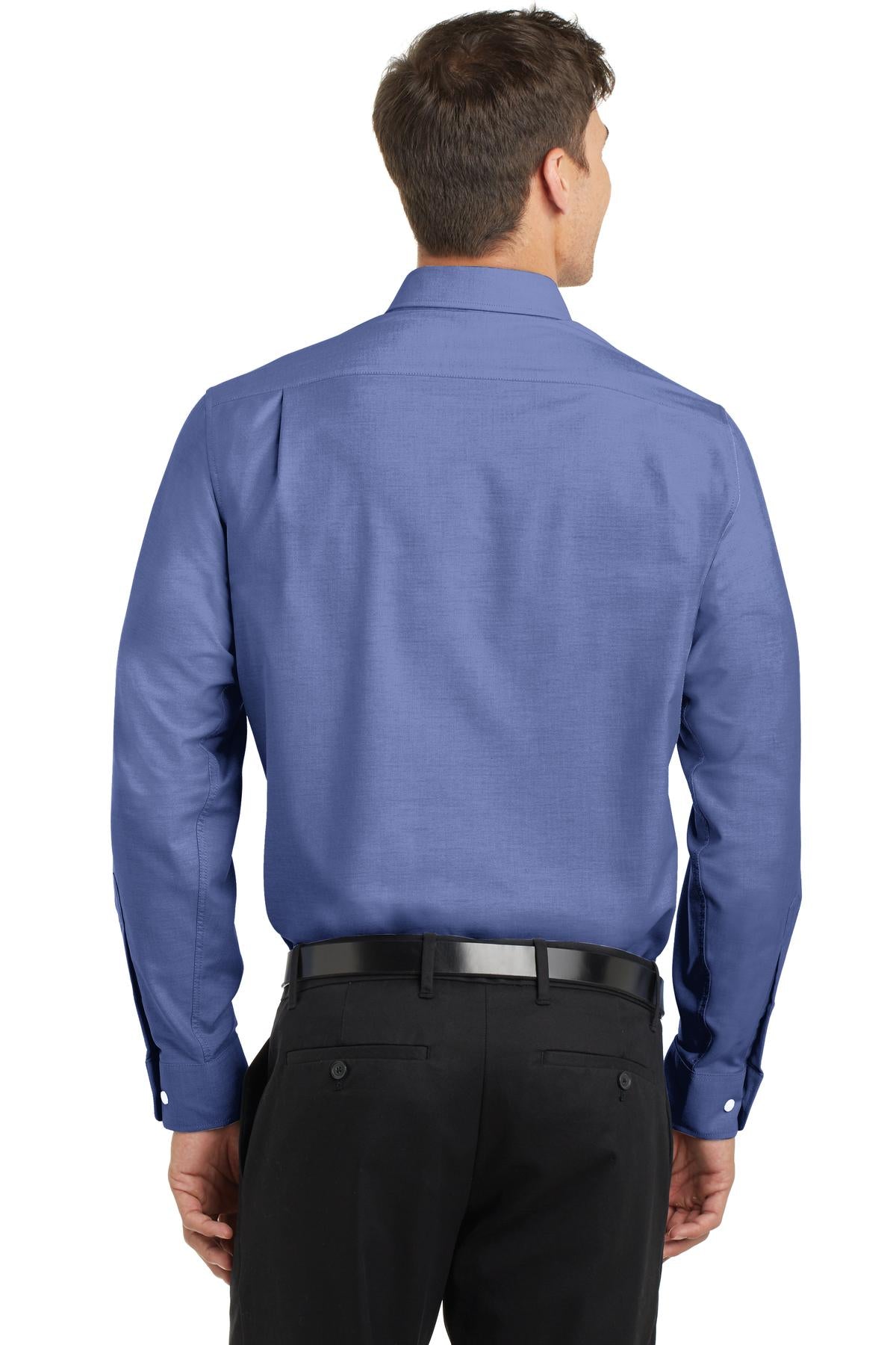 Navy Port Authority SuperPro Oxford Shirt. S658