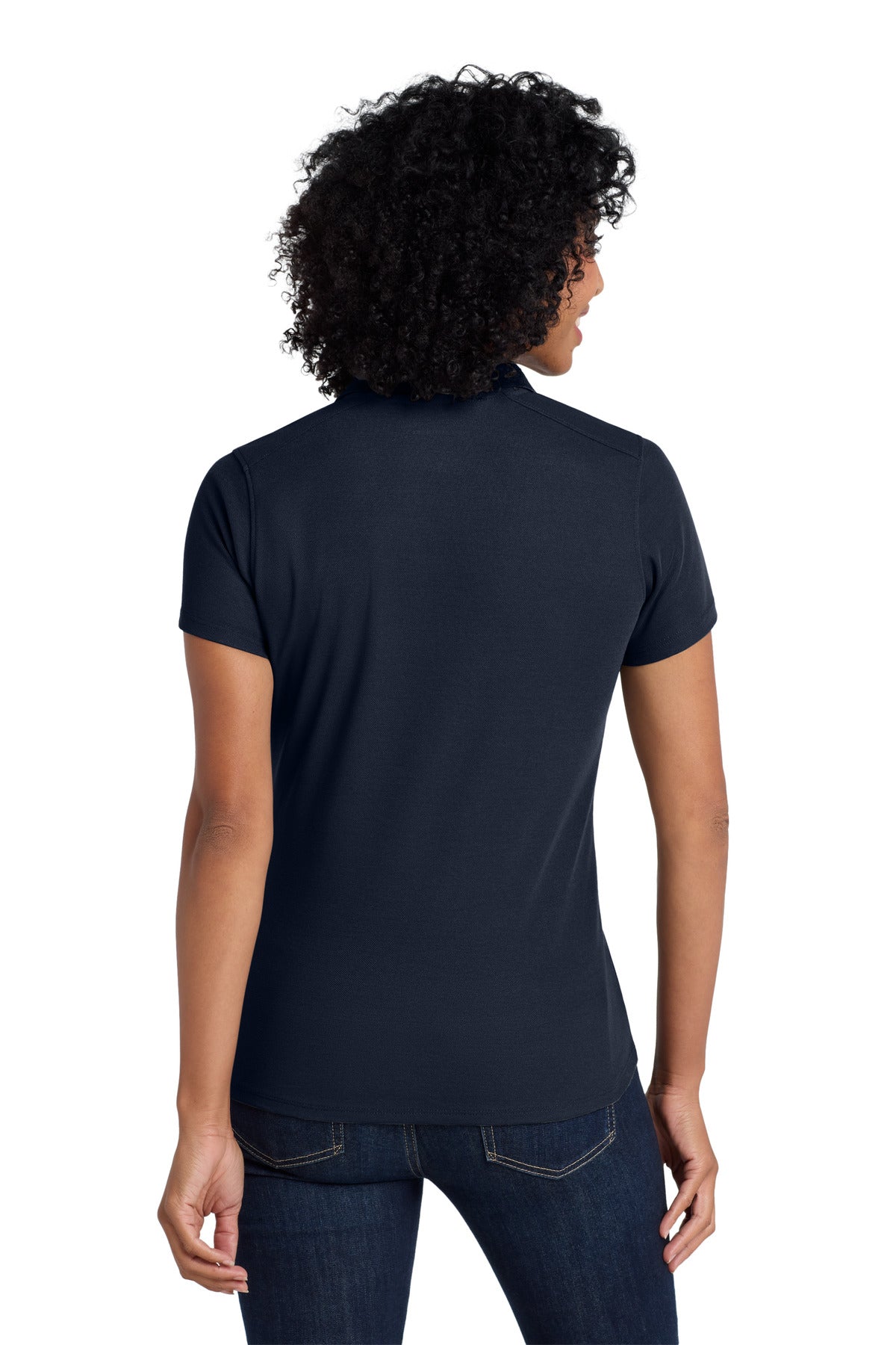 Navy Port Authority Women's EZPerformance Pique Polo. LK600