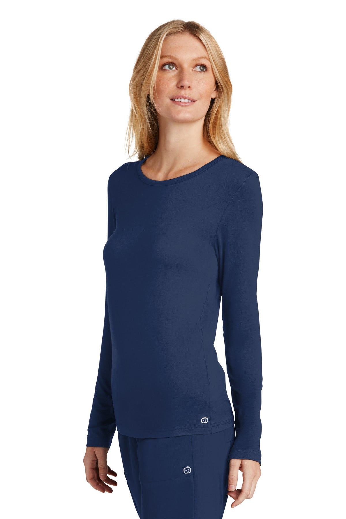 Navy Wink Women's Long Sleeve Layer Tee WW4029