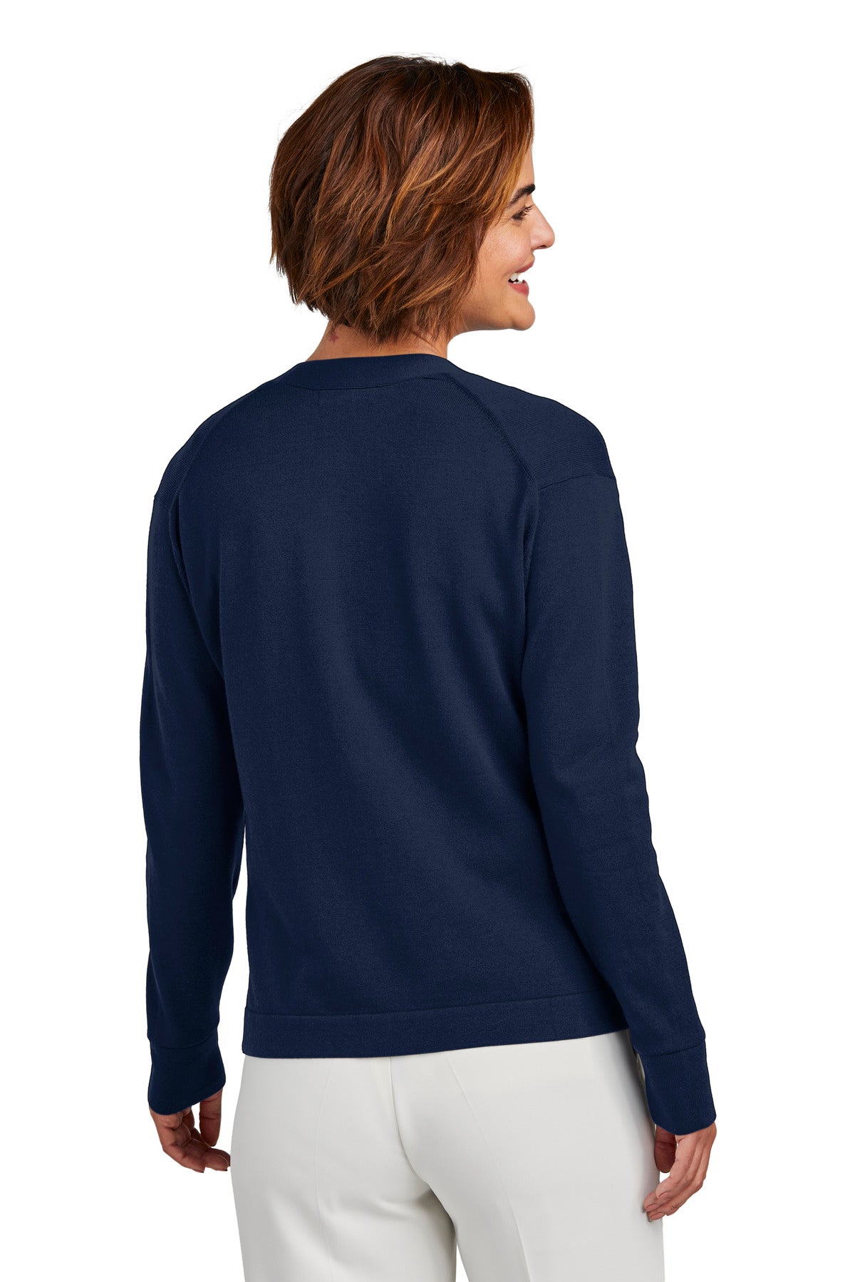 NavyBlazer Brooks Brothers Women's Cotton Stretch Cardigan Sweater BB18405