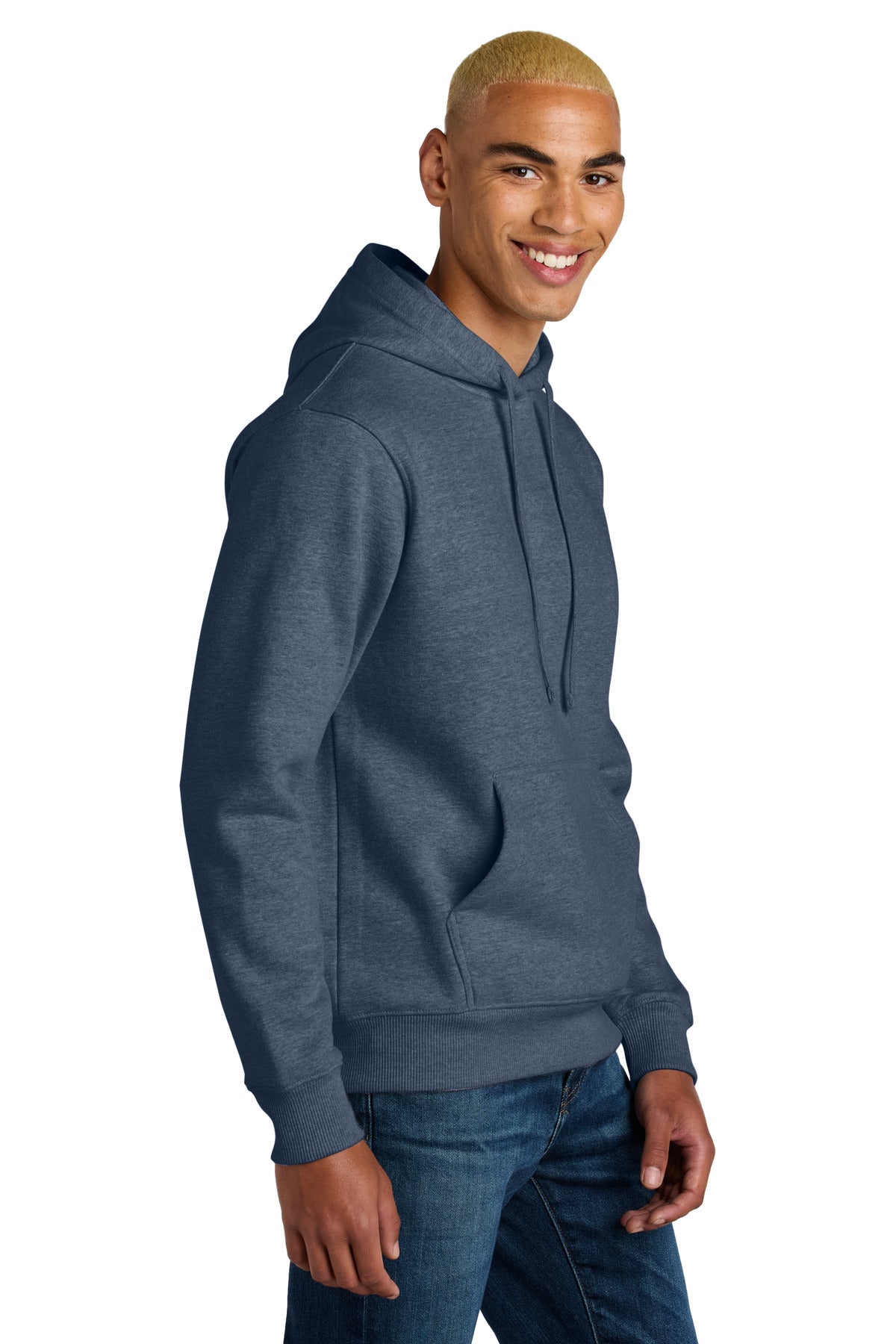 NavyHthr District V.I.T. Super Heavyweight Fleece Hoodie DT6600