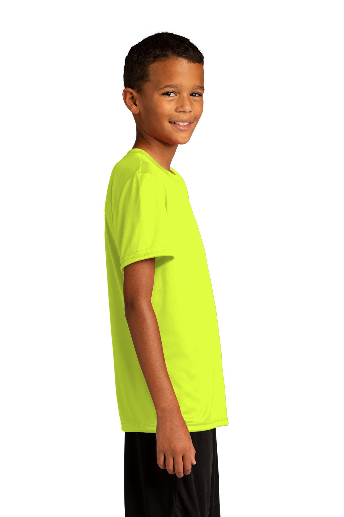 NeonYellow Sport-Tek Youth PosiCharge Re-Compete Tee YST720