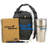 New Hire Gift Set with Lunch Bag, Tumbler & Office Tech Essentials