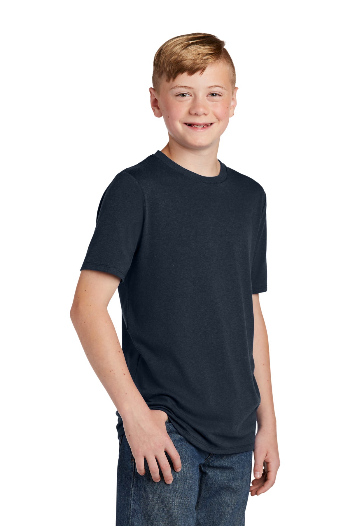 New Navy District Youth Perfect Tri Tee. DT130Y