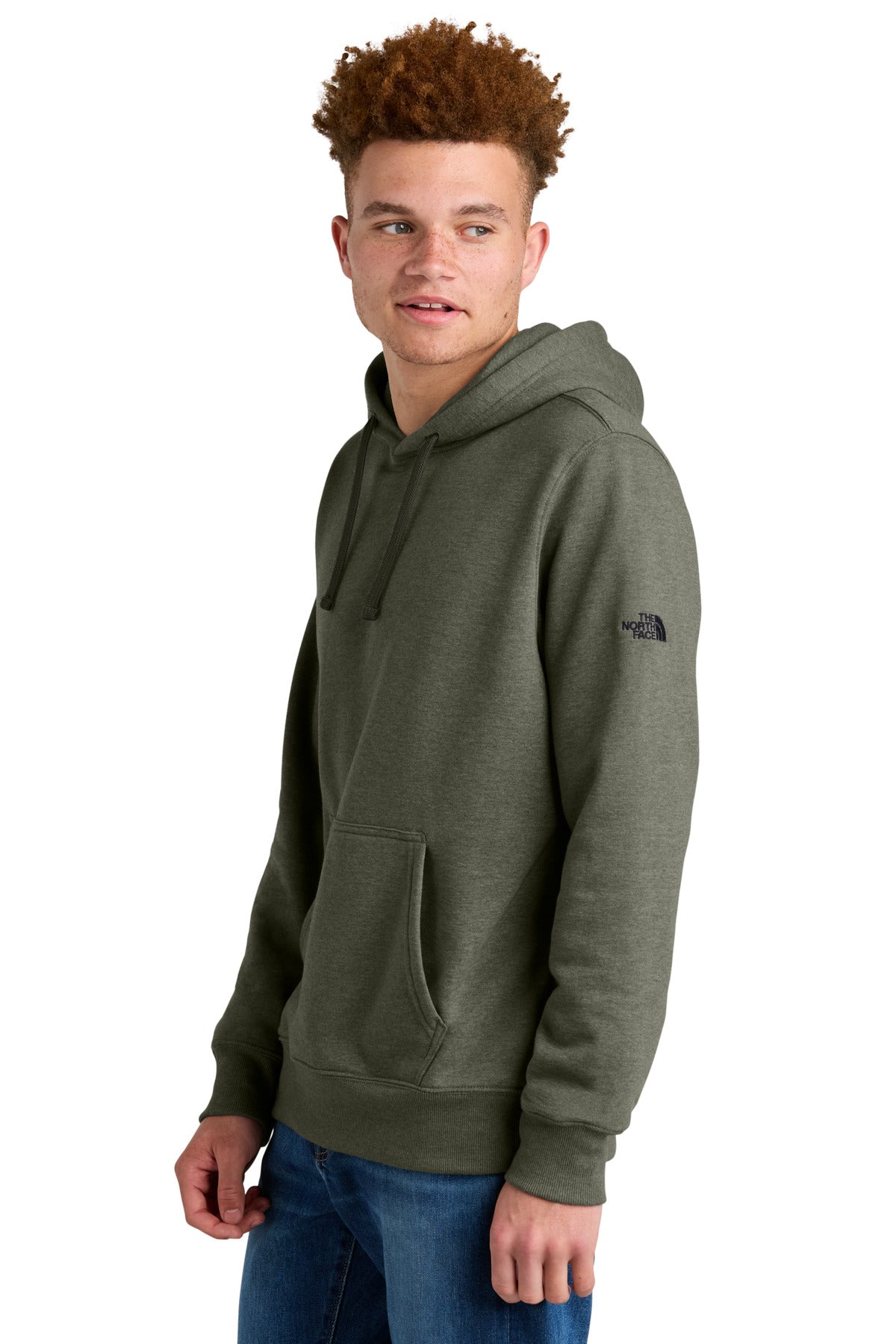 NewTpGrnHt The North Face Sleeve Logo Pullover Hoodie NF0A8AU0