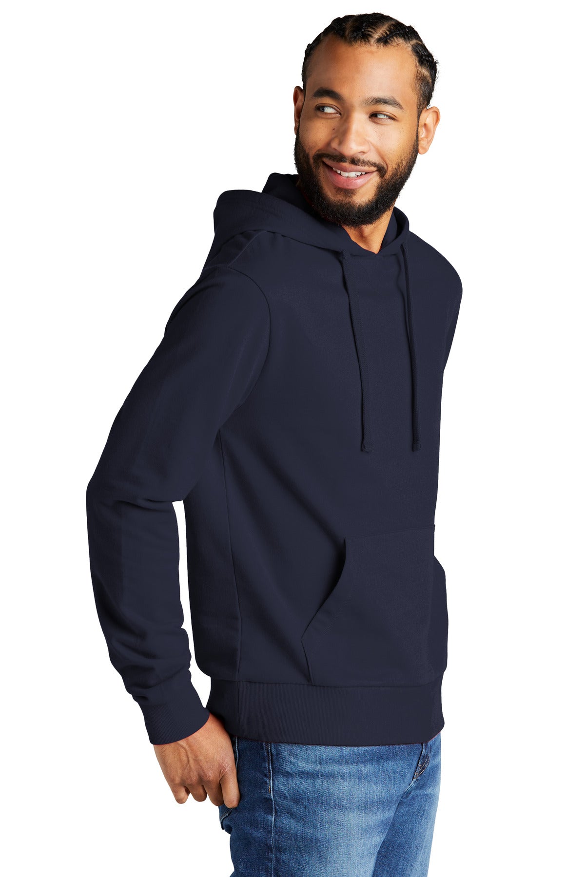 NghtSkyNvy Allmade Unisex Organic French Terry Pullover Hoodie AL4000