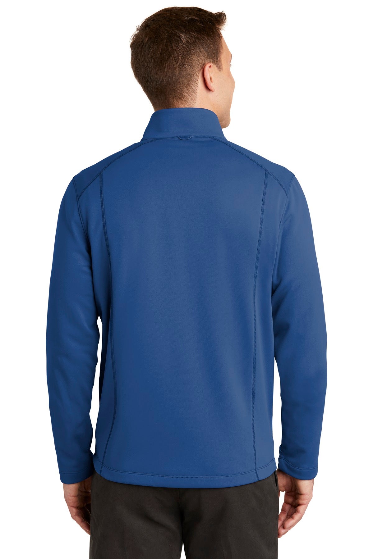Night Sky Blue Port Authority Collective Smooth Fleece Jacket. F904