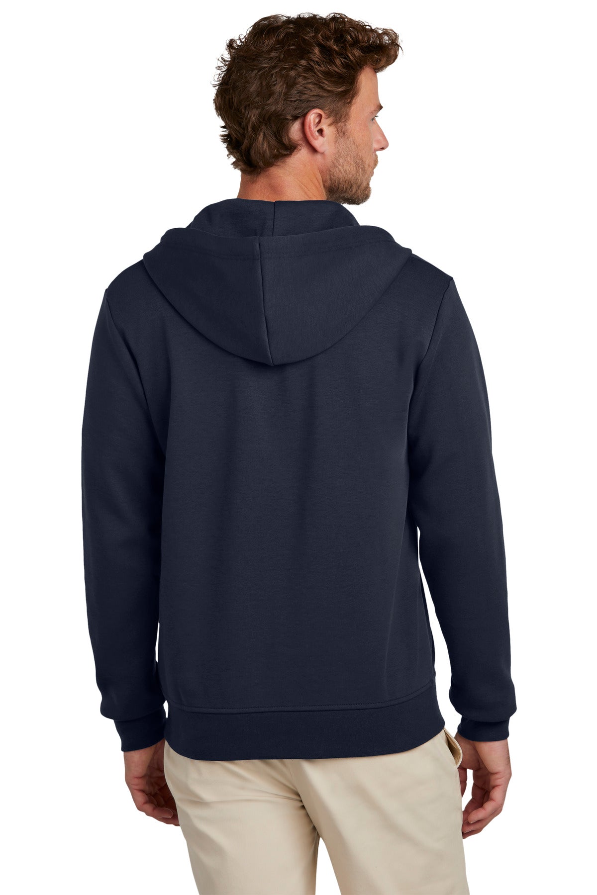 NightNavy Brooks Brothers Double-Knit Full-Zip Hoodie BB18208