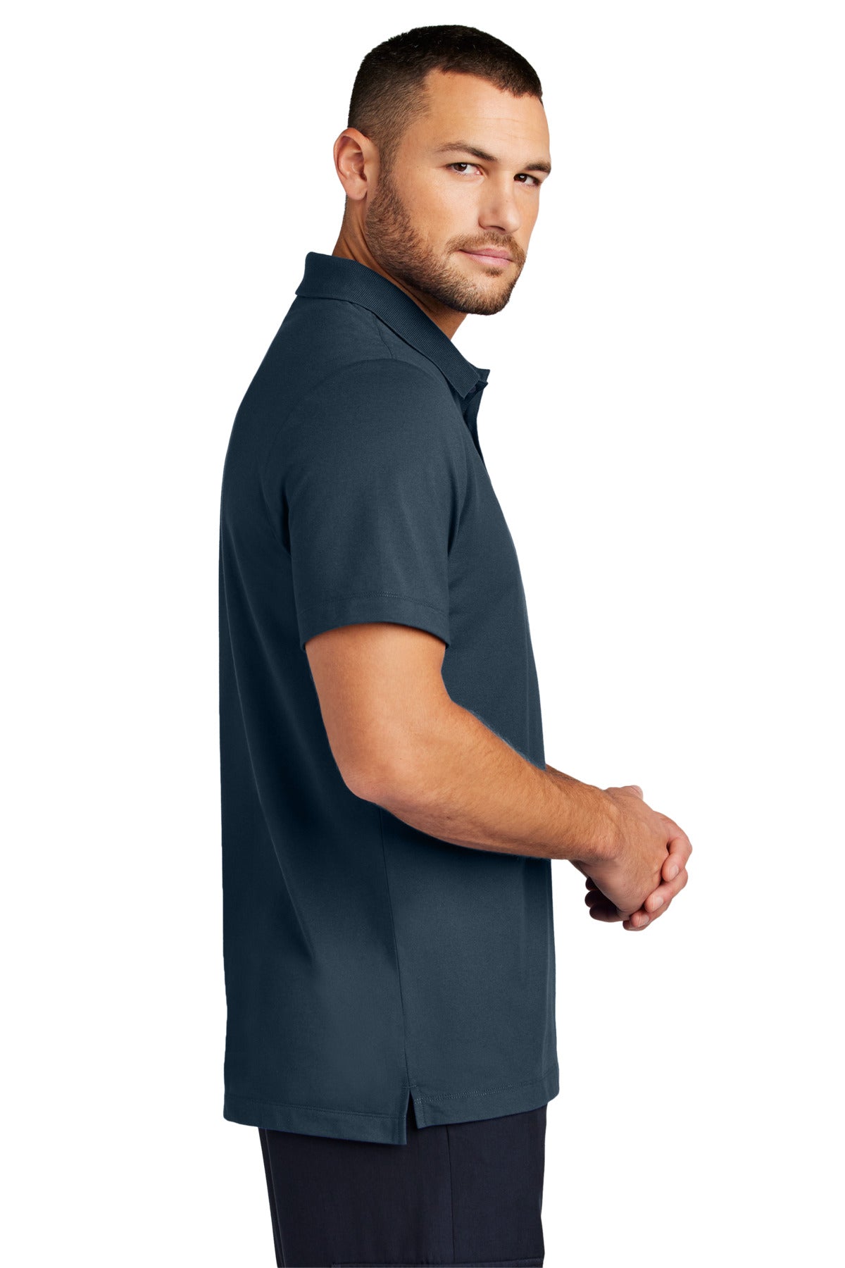 NightNavy Mercer+Mettle Stretch Pique Polo MM1004