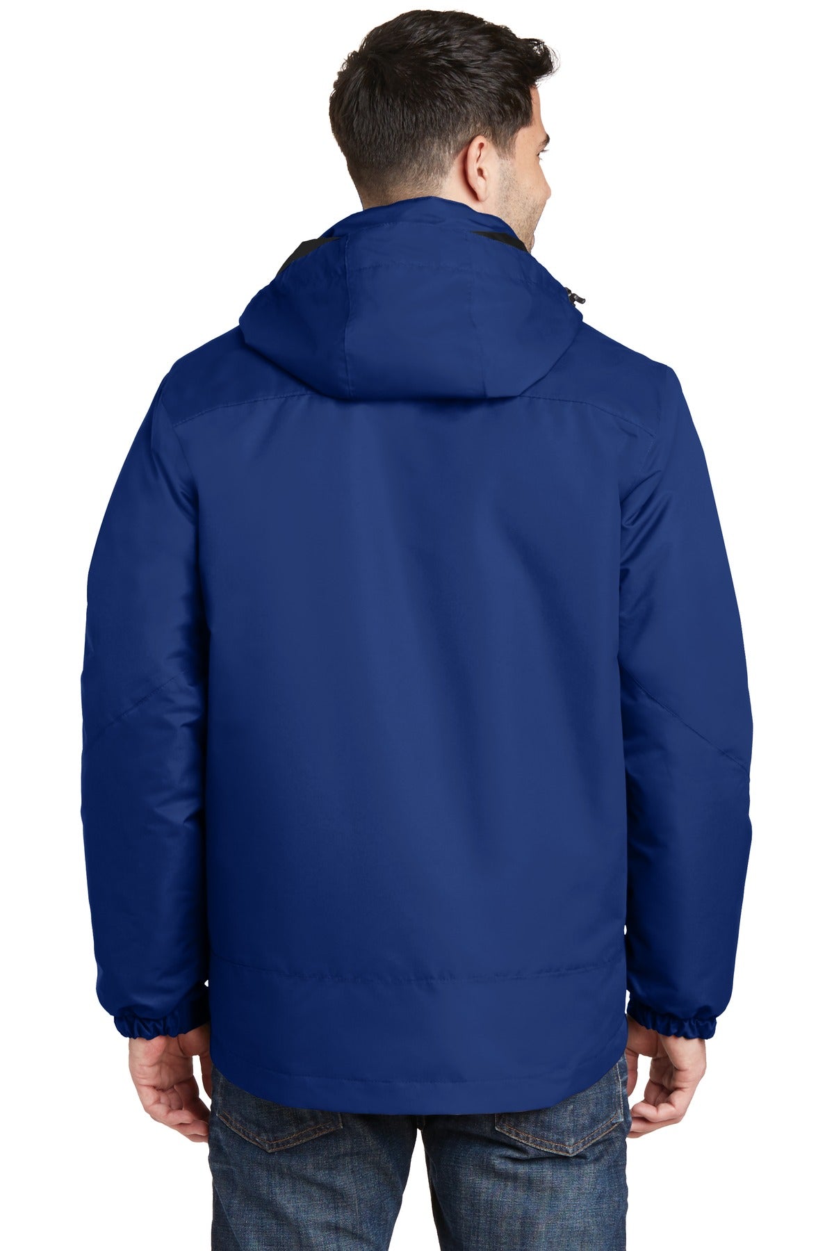 Nt Sky Blue/Bk Port Authority Vortex Waterproof 3-in-1 Jacket. J332