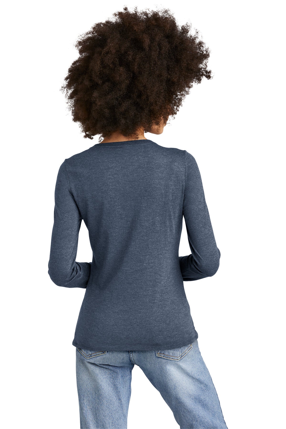 NvyFrost District Women's Perfect Tri Long Sleeve V-Neck Tee DT135