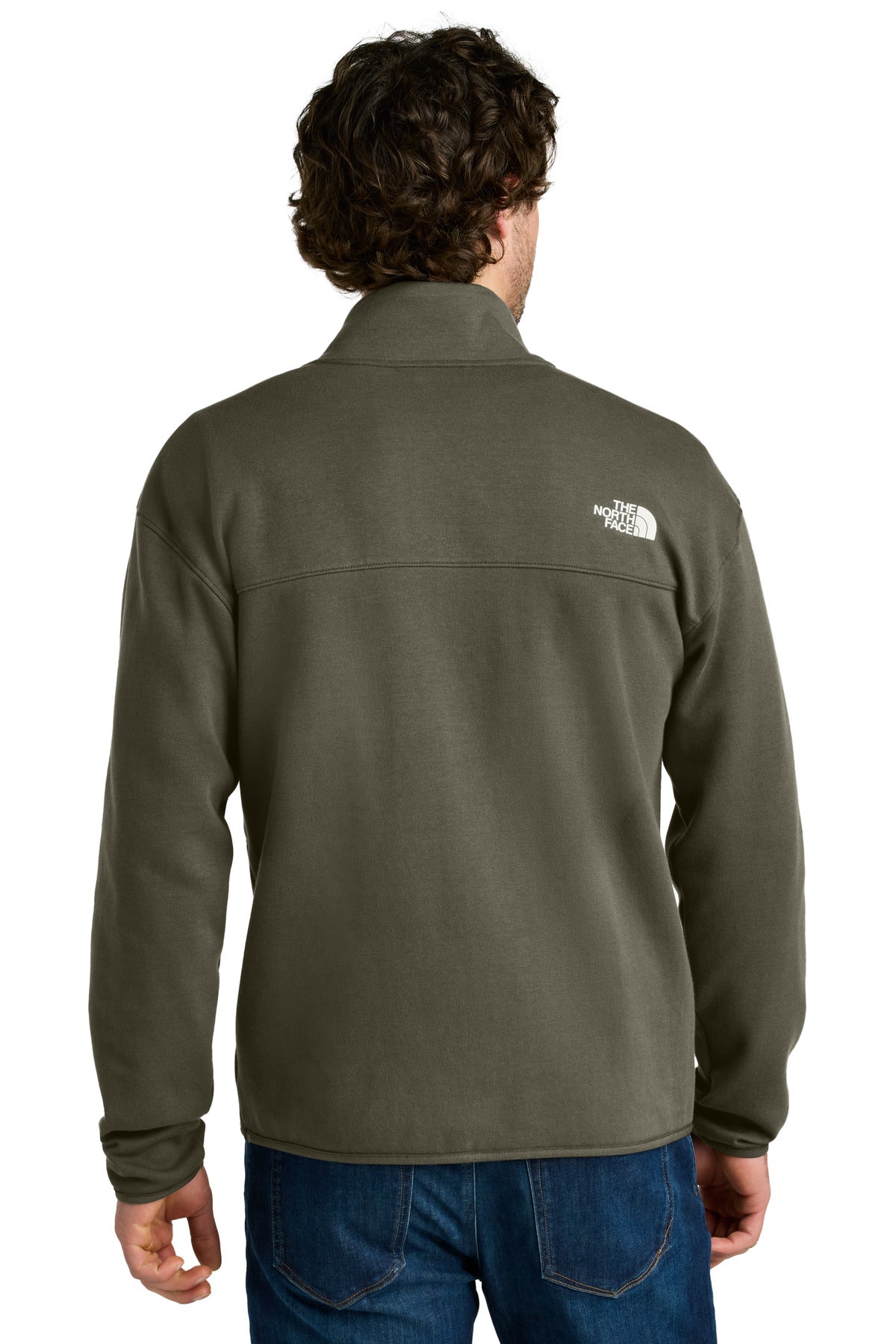 NwTaupeGn The North Face Double-Knit 1/2-Zip Fleece NF0A8C5G